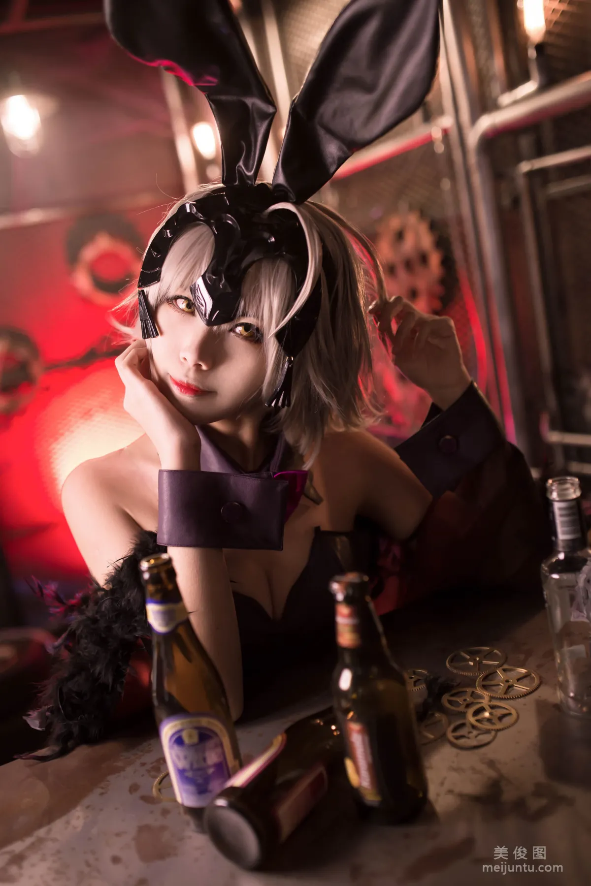 [Cosplay] Coser Xuan KaYa, Black Jeanne Bunny Girl photo 3