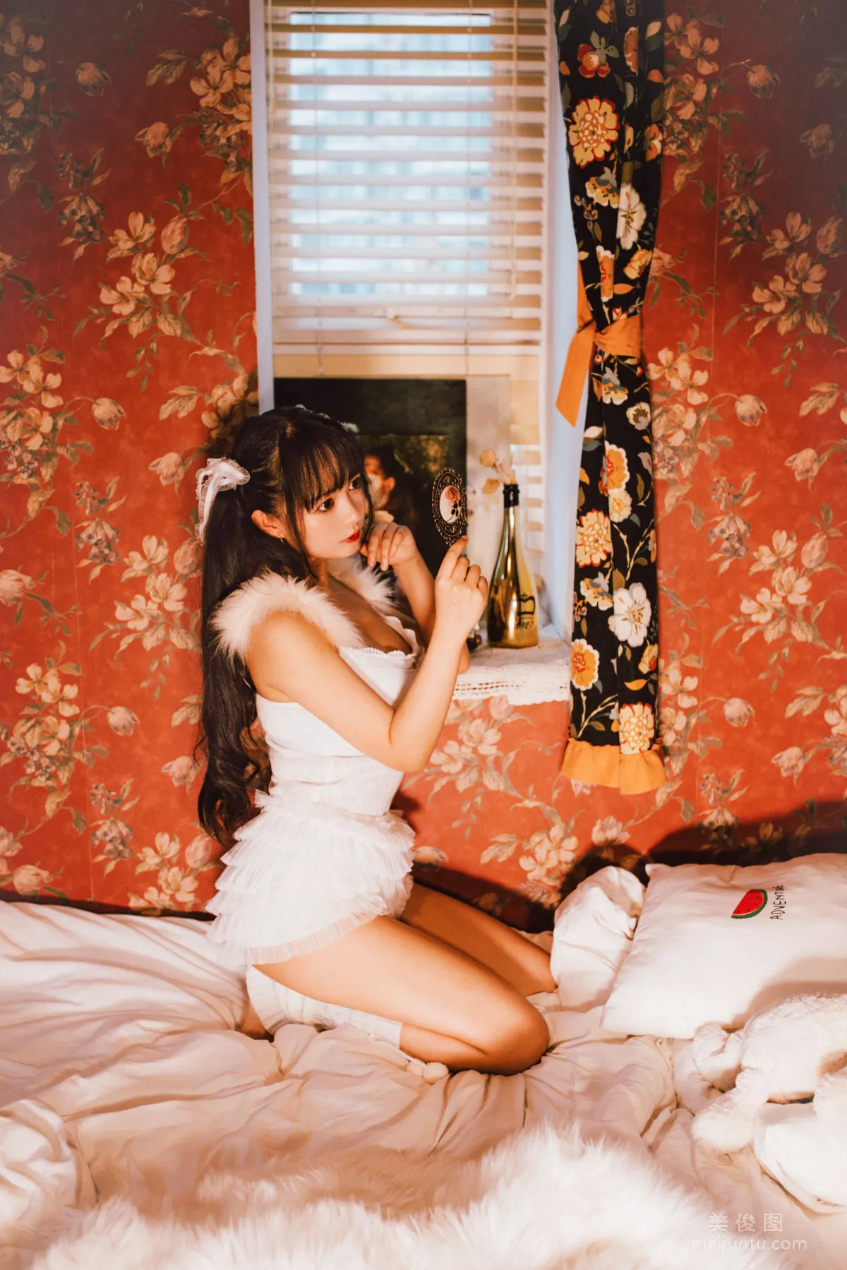 [Cosplay] Big-Eyed Cute Girl Heimaomao OvO, White Twin Tails photo 5