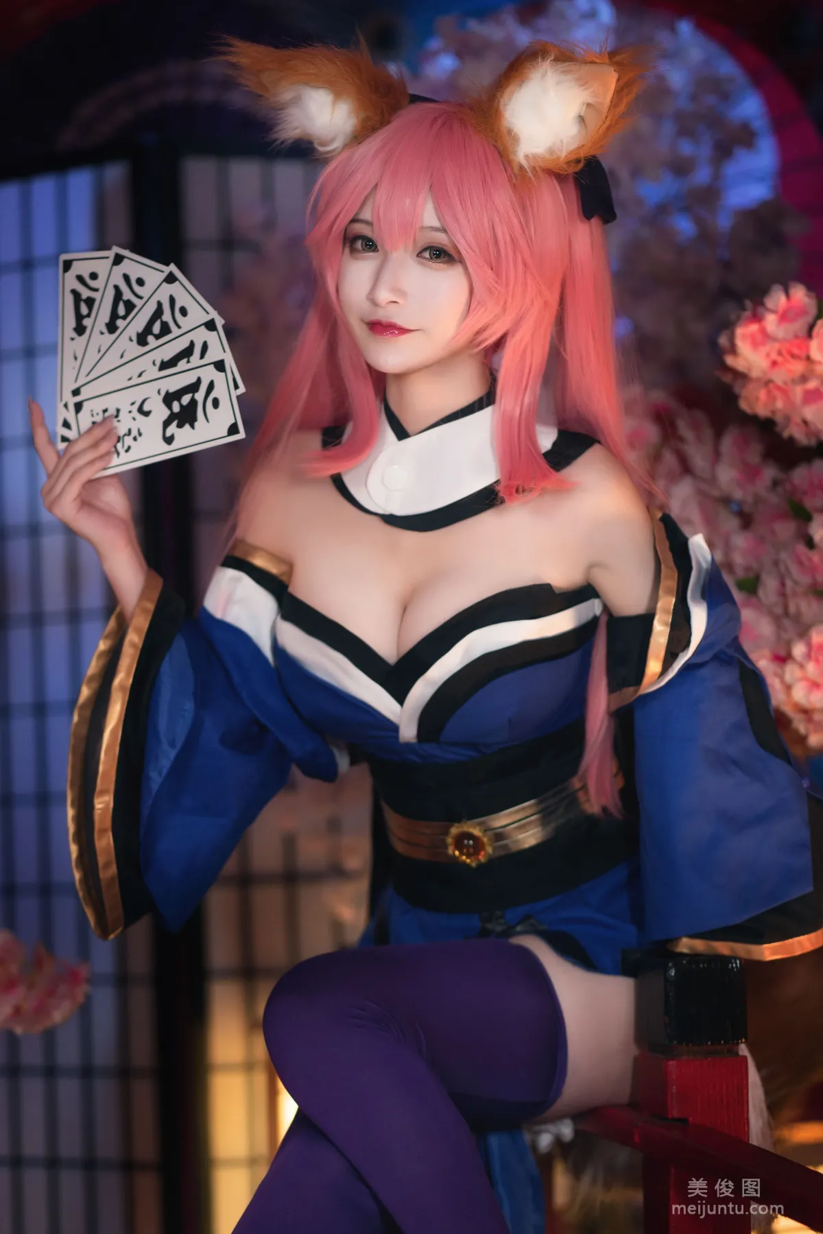 [Cosplay] 动漫博主铁板烧鬼舞w - 玉藻前 原皮3