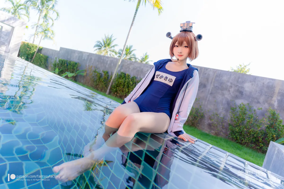 [Cosplay] Xiao Ding, Fantasy Factory - Maid, JK, School Swimsuit photo 32