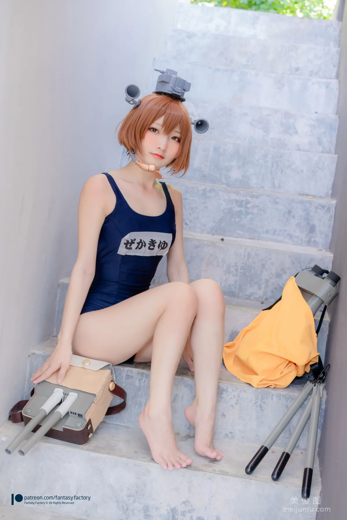 [Cosplay] Xiao Ding, Fantasy Factory - Maid, JK, School Swimsuit photo 47
