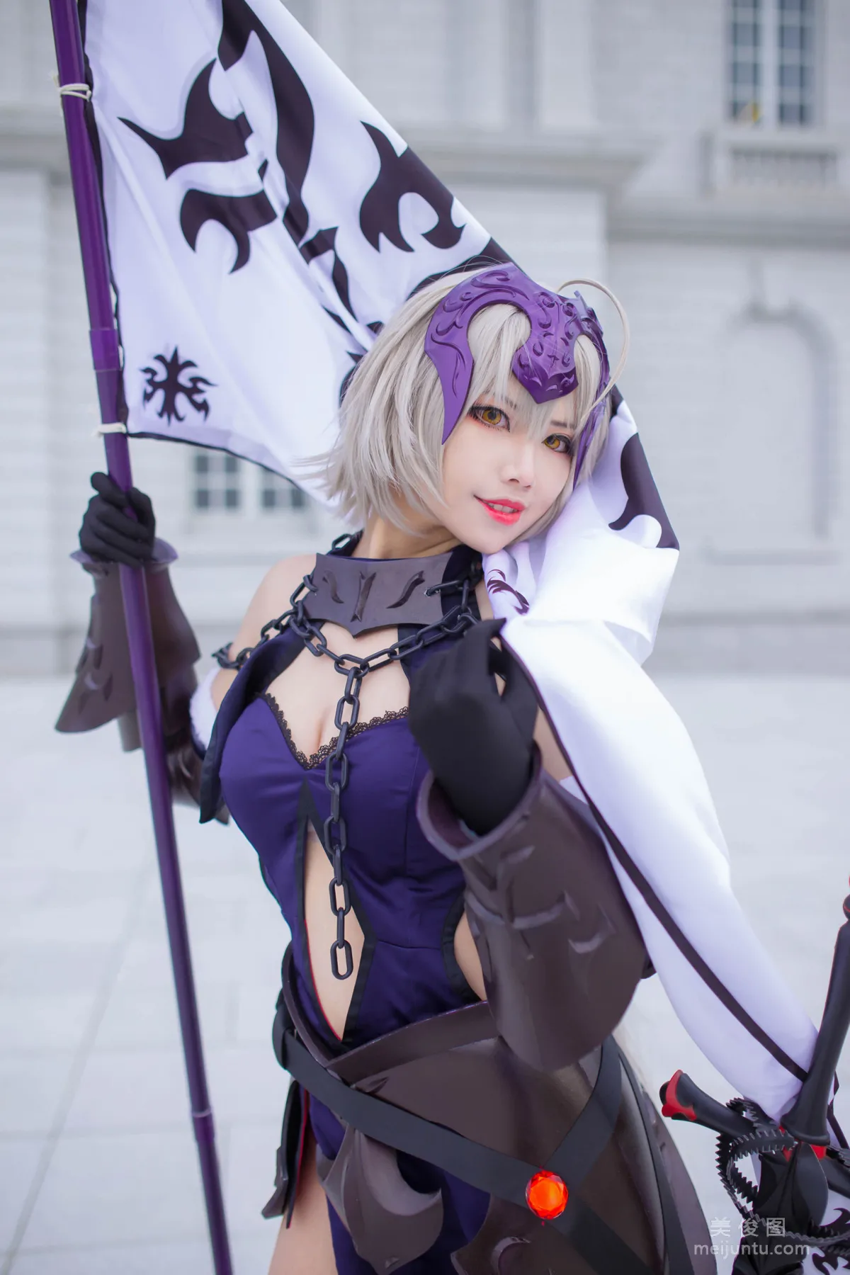 [Cosplay Photos] Coser Xuan-KaYa, Black Jeanne Black Ahoge photo 13