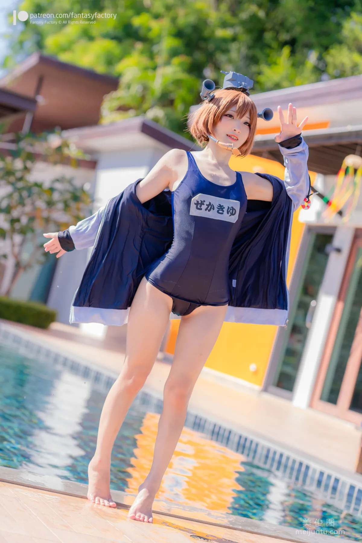 [Cosplay] Xiao Ding, Fantasy Factory - Maid, JK, School Swimsuit photo 42