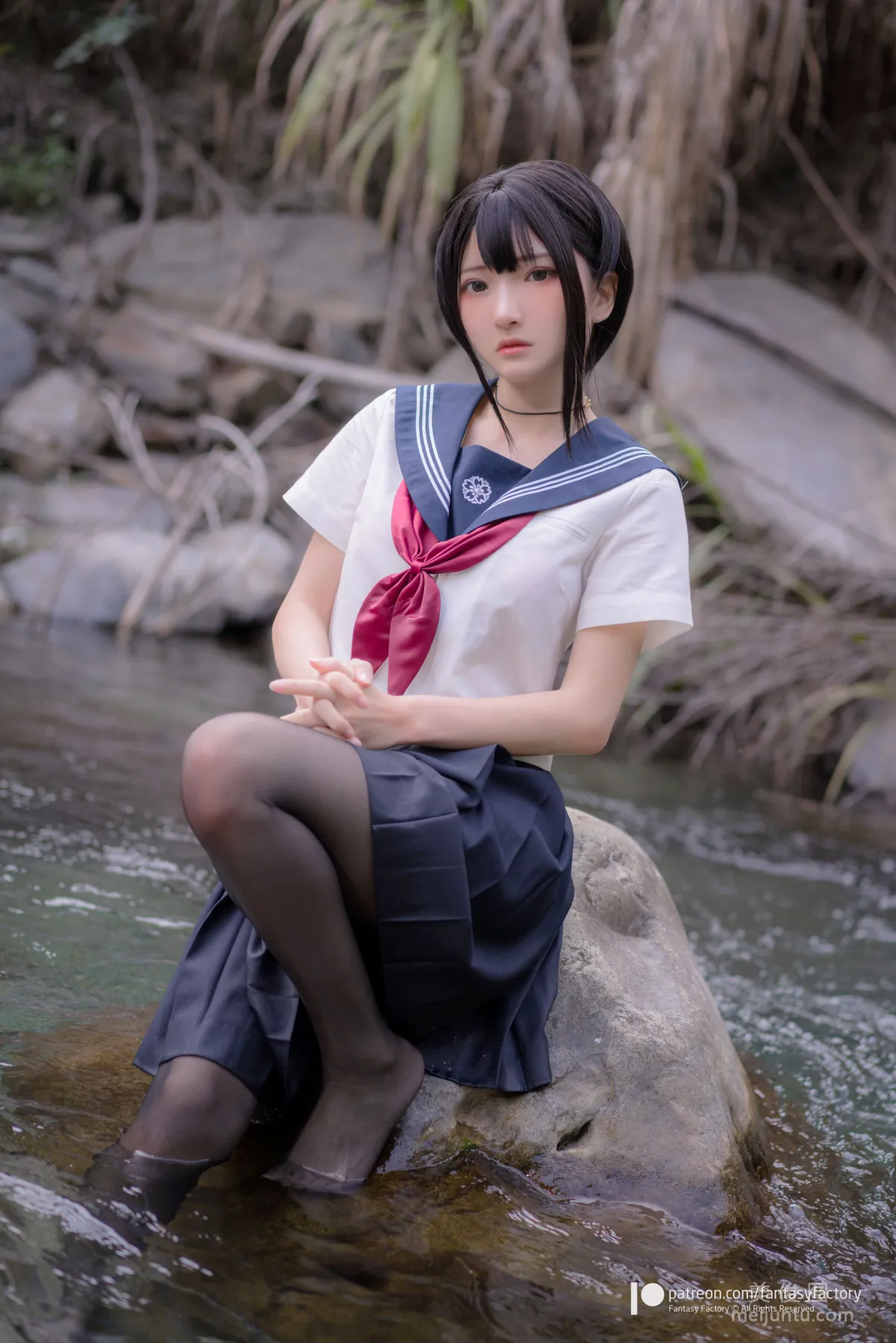 [Cosplay] Xiao Ding, Fantasy Factory - Maid, JK, School Swimsuit photo 63