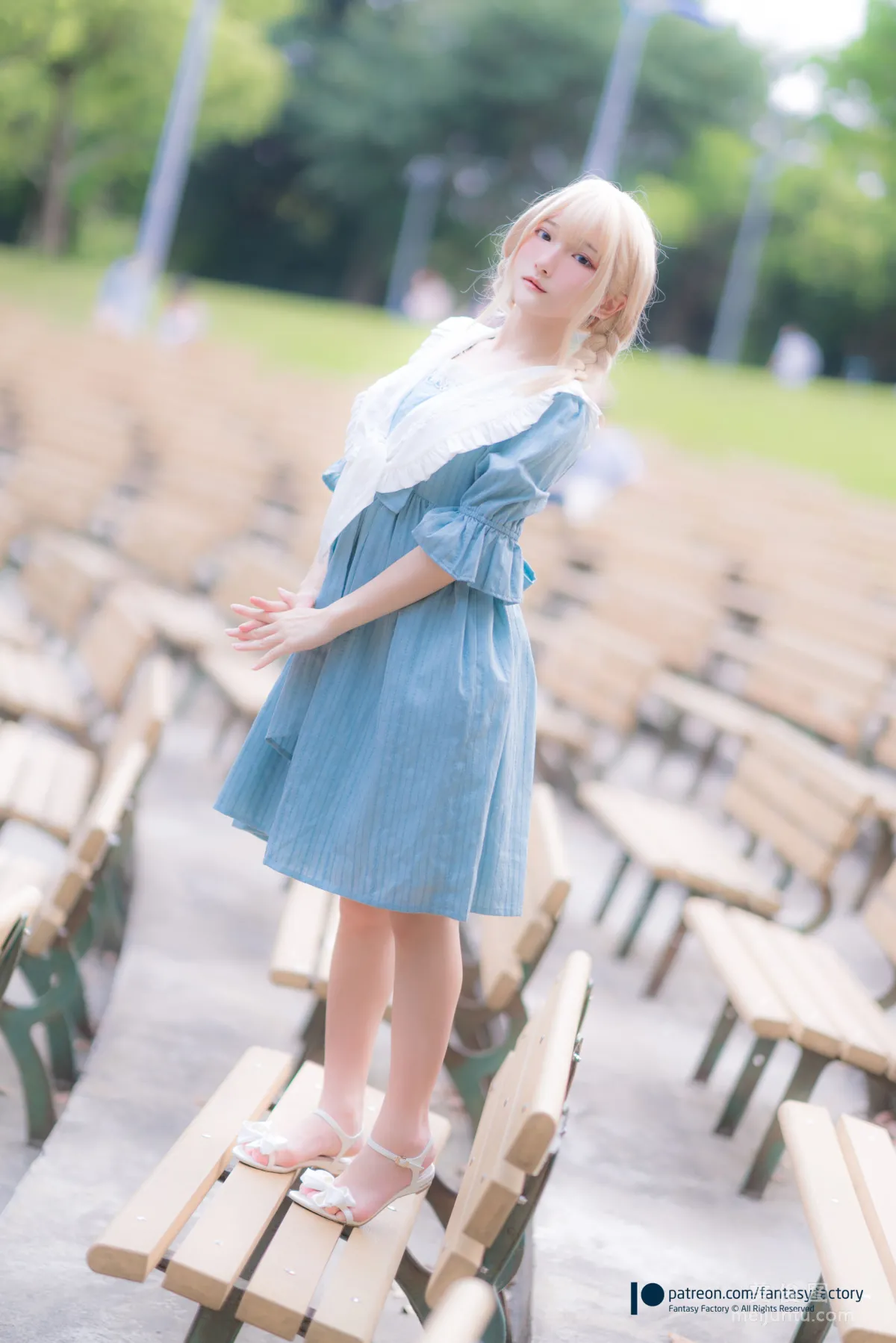 [Cosplay] Xiao Ding, Fantasy Factory - Maid, JK, School Swimsuit photo 84