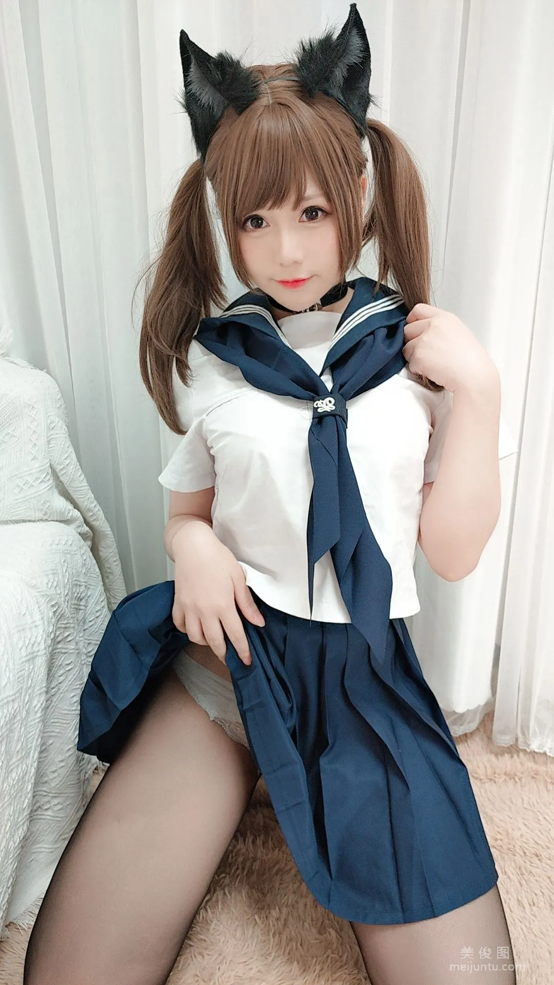 [Cosplay] Cute Girl Nyako Miaozi - Sailor Uniform photo 2