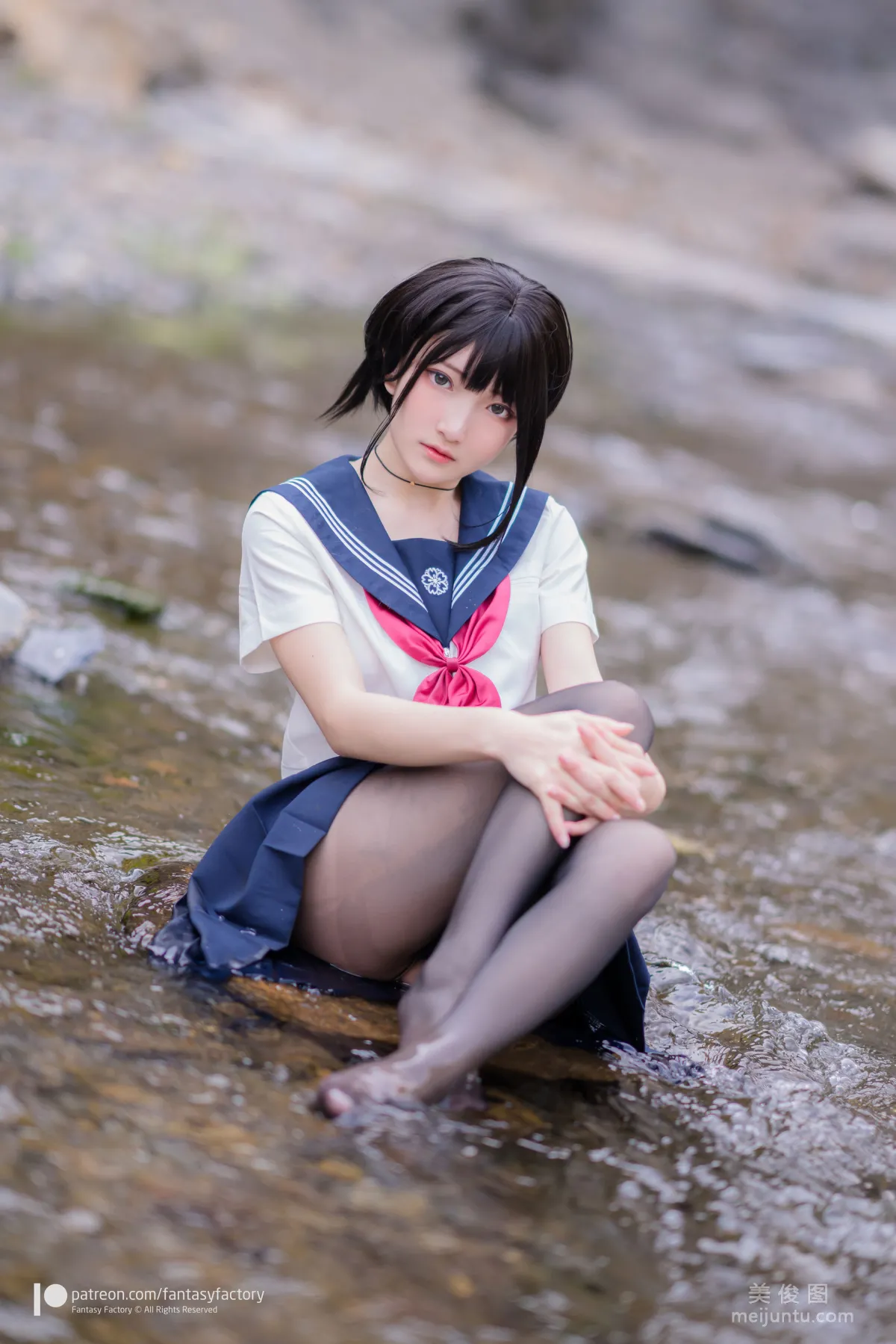 [Cosplay] Xiao Ding, Fantasy Factory - Maid, JK, School Swimsuit photo 53