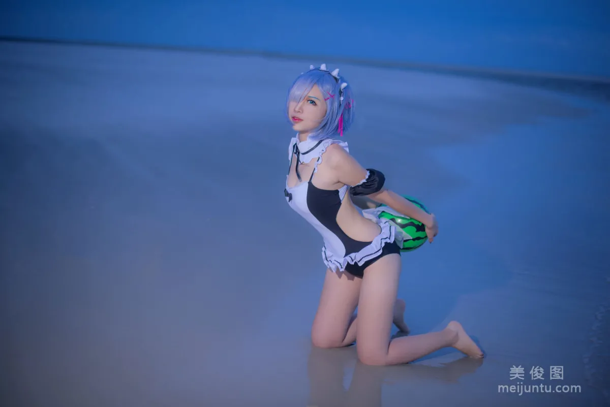 [Cosplay] 人氣Coser二佐Nisa - 蕾姆泳衣 8