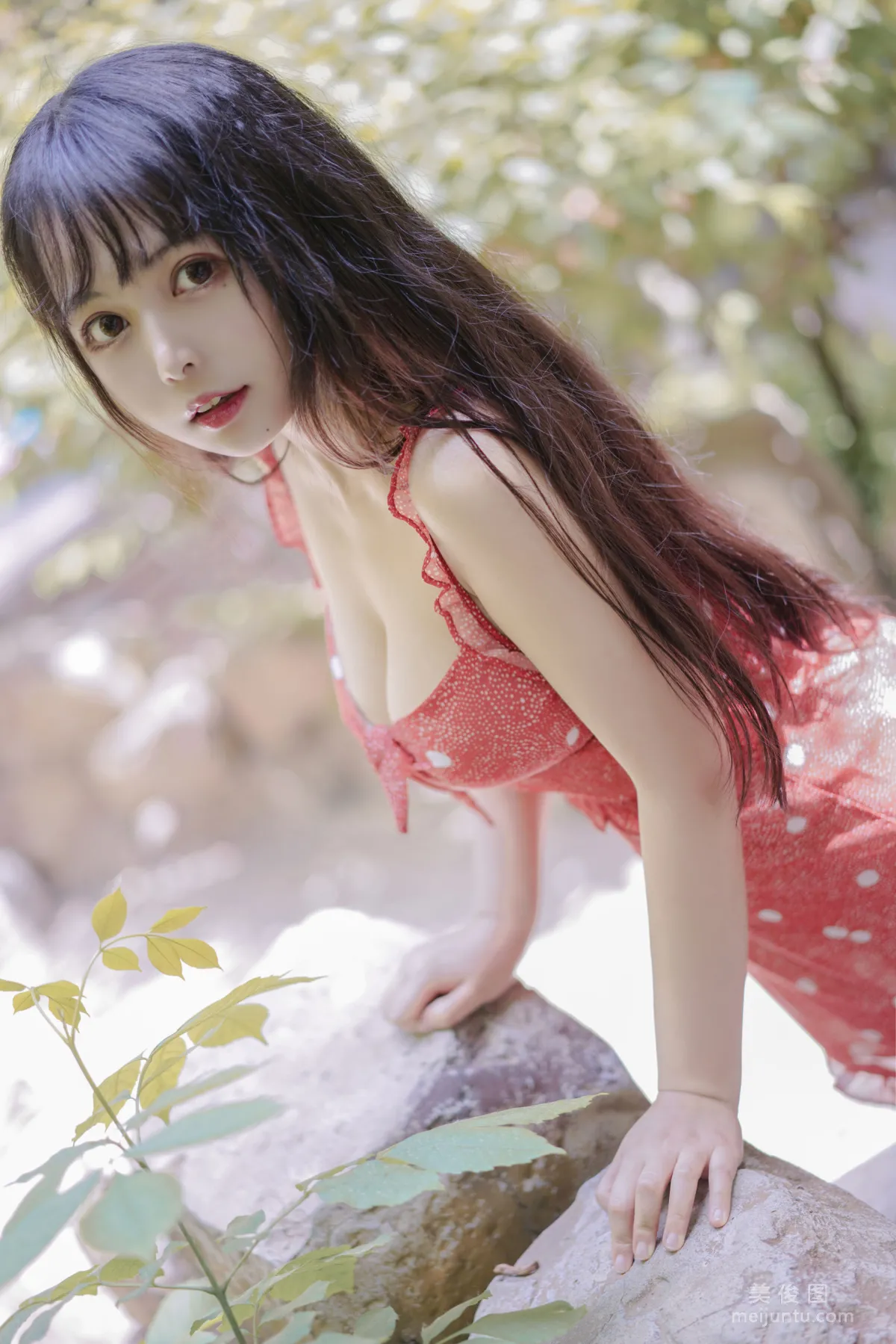 [Cosplay] Big-Eyed Cute Girl Heimaomao OvO - Strawberry photo 3