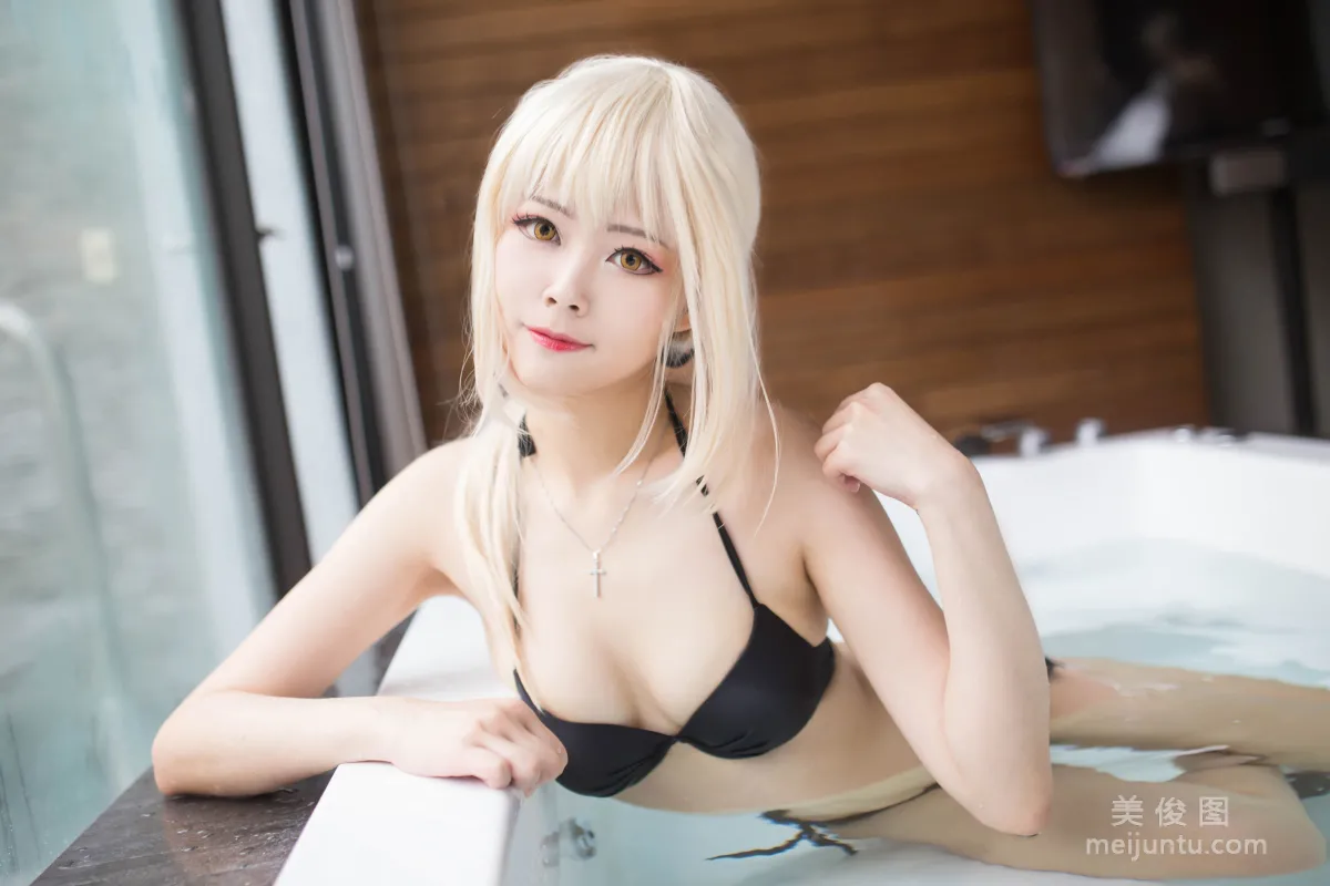 [Cosplay] Xuan KaYa - Black Jeanne Black Alter Lingerie photo 83