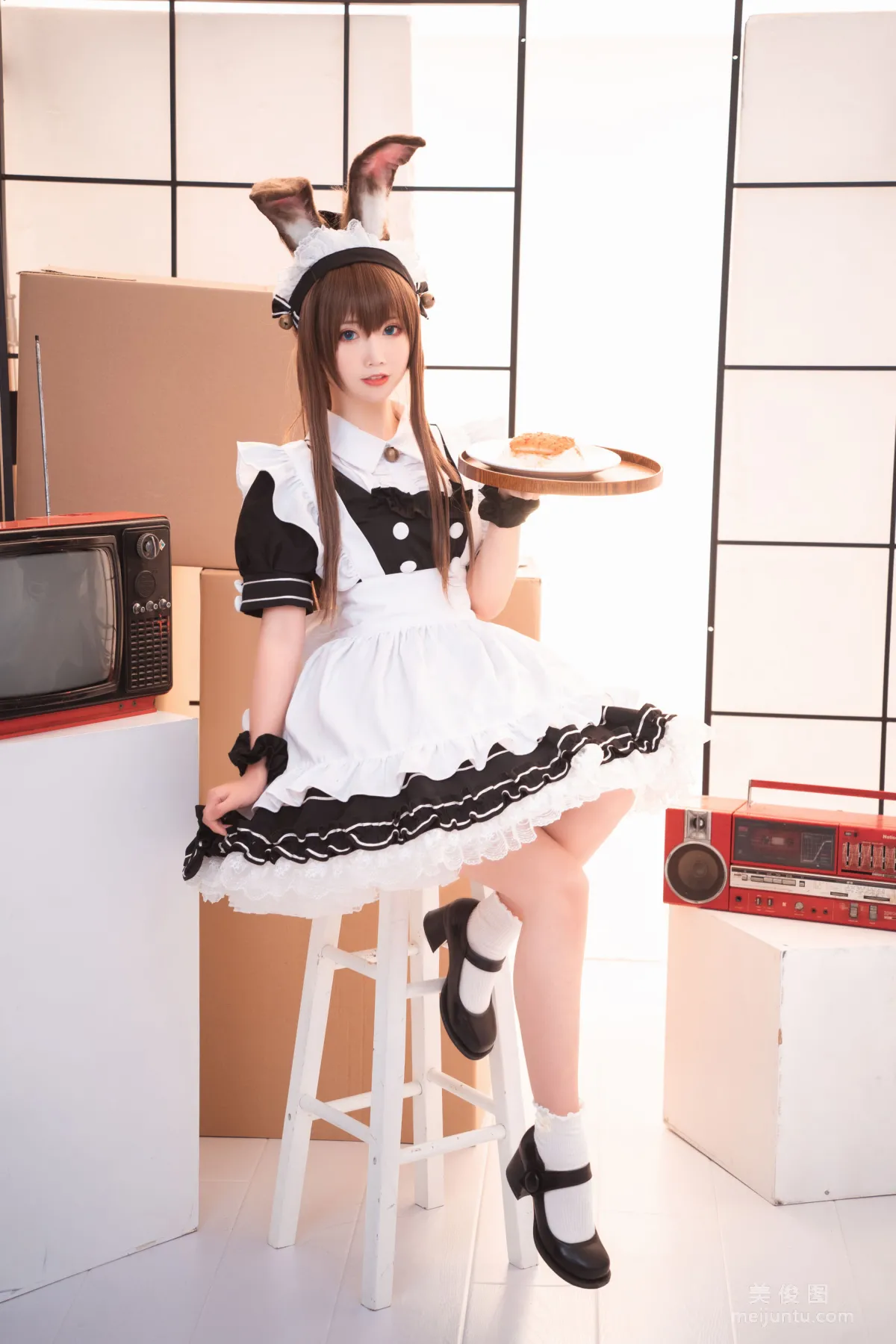 [Cosplay] Cute Popular Coser Mianbing Xianer - Amiya Maid photo 13