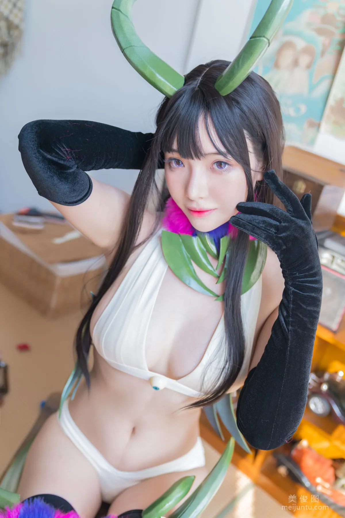 [Cosplay] Anime Blogger Wenmei Bujiang Daoli, Demon Sister Photo Set photo 20