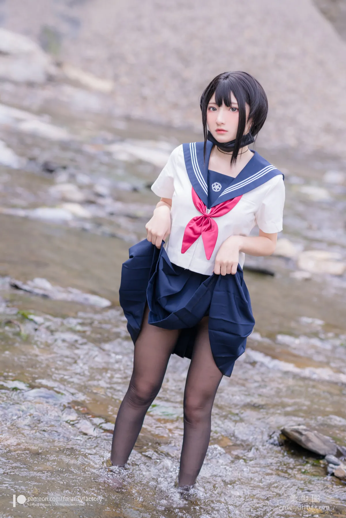 [Cosplay] Xiao Ding, Fantasy Factory - Maid, JK, School Swimsuit photo 51