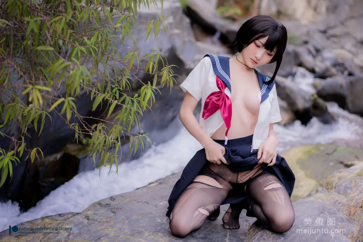 [Cosplay] Xiao Ding, Fantasy Factory - Maid, JK, School Swimsuit photo 73