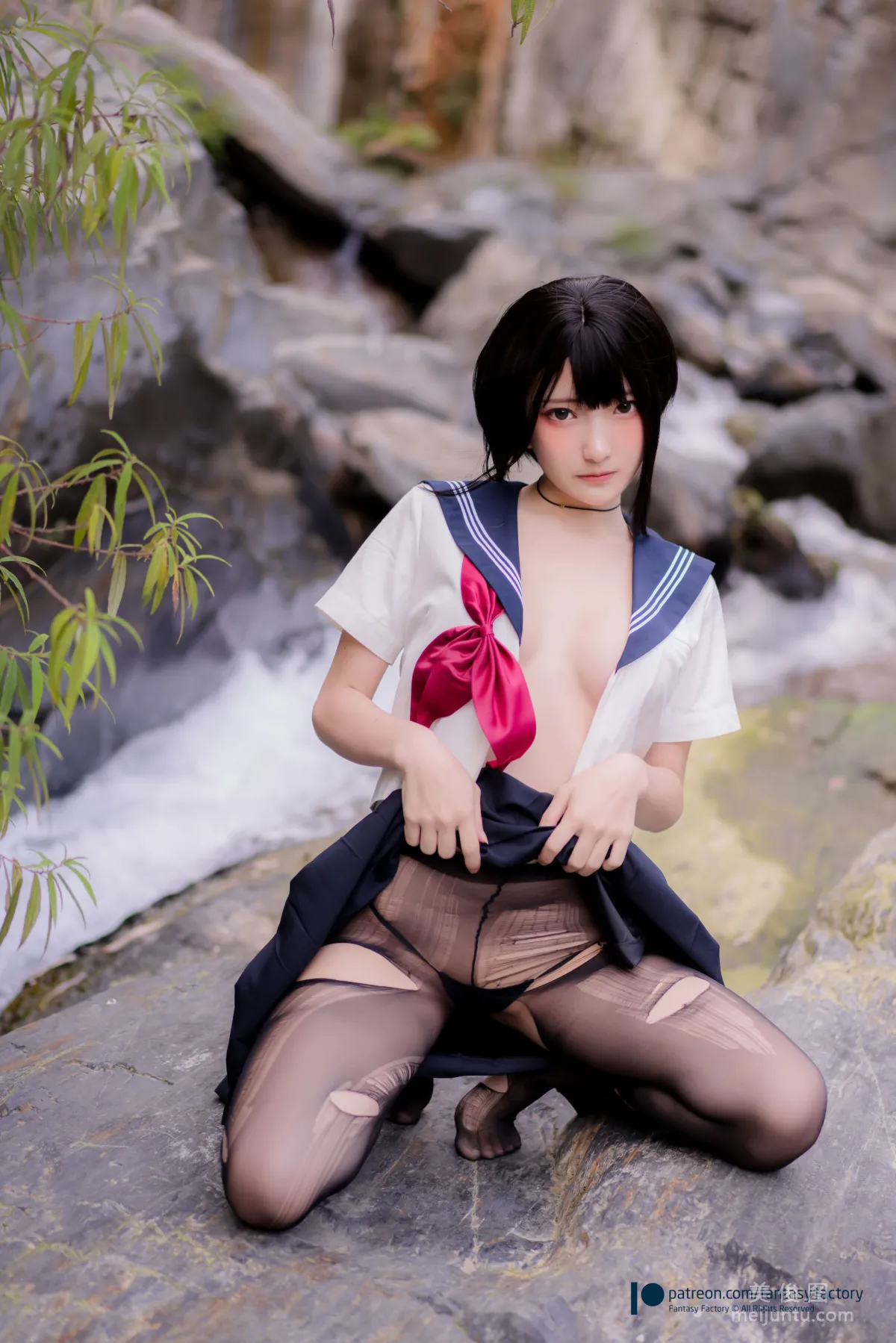 [Cosplay] Xiao Ding, Fantasy Factory - Maid, JK, School Swimsuit photo 74