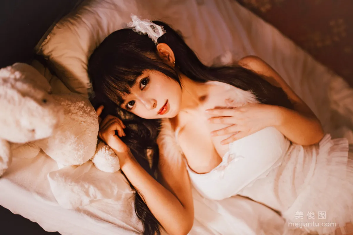 [Cosplay] Big-Eyed Cute Girl Heimaomao OvO, White Twin Tails photo 18