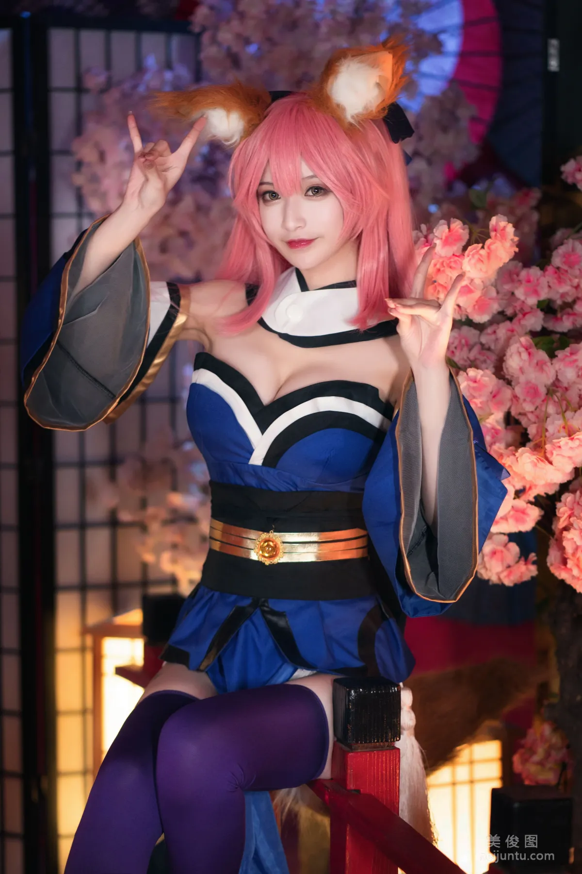[Cosplay] 动漫博主铁板烧鬼舞w - 玉藻前 原皮4