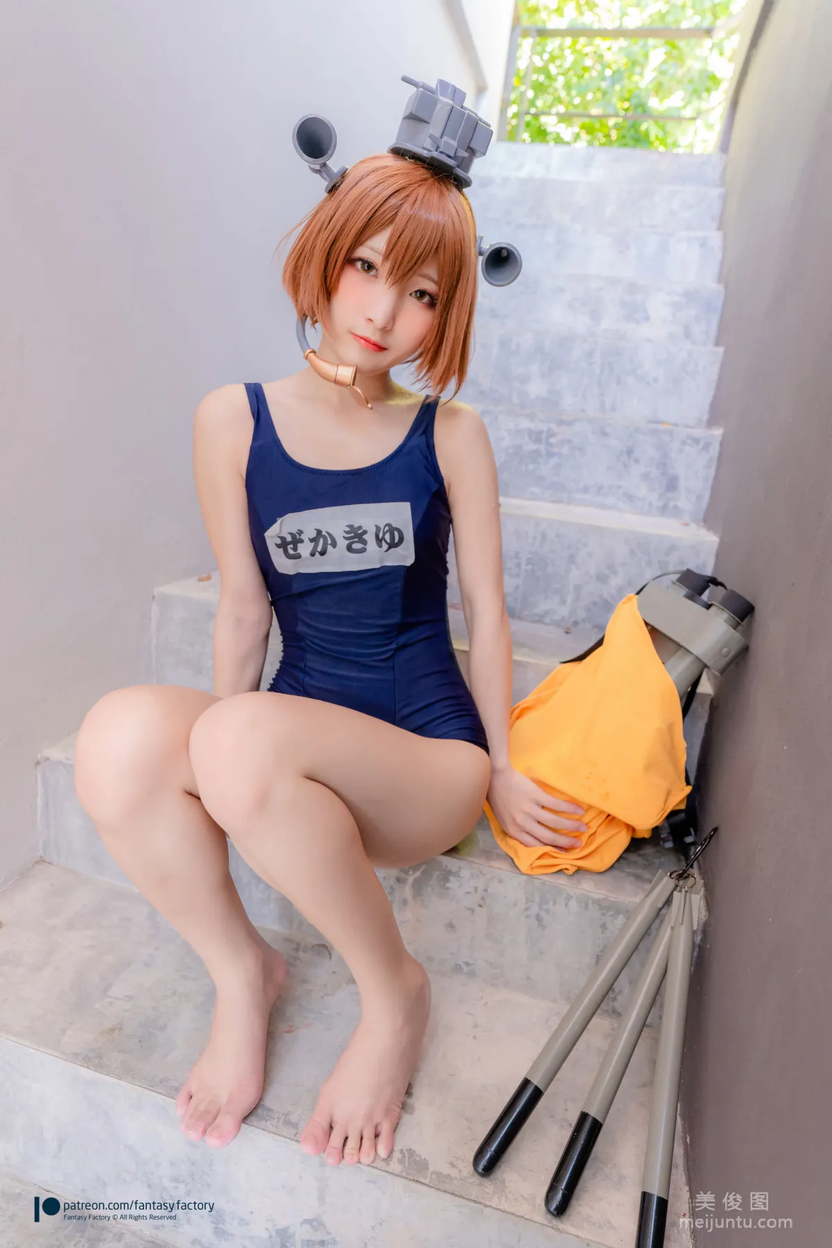 [Cosplay] Xiao Ding, Fantasy Factory - Maid, JK, School Swimsuit photo 46