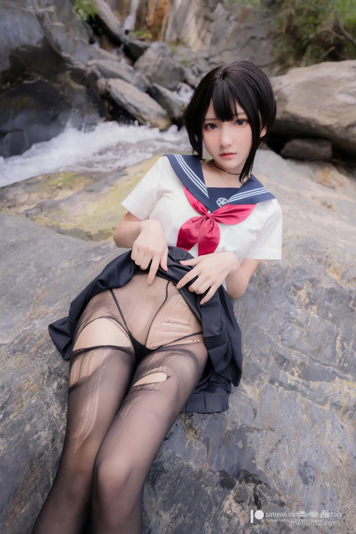 [Cosplay] Xiao Ding, Fantasy Factory - Maid, JK, School Swimsuit photo 67