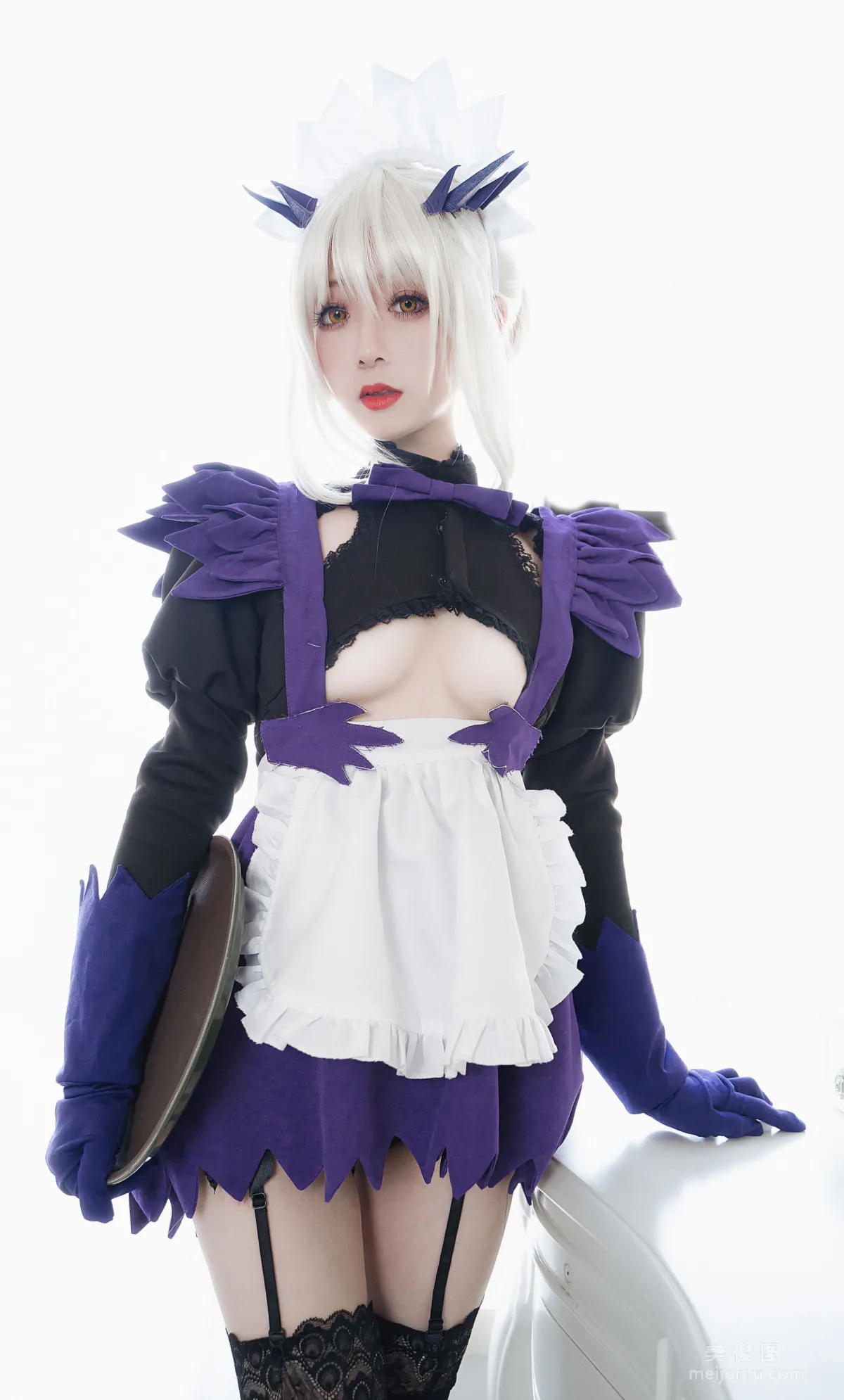 [Cosplay] Weibo Girl Wuzheng Ryou, Jeanne Maid Photo Set photo 9