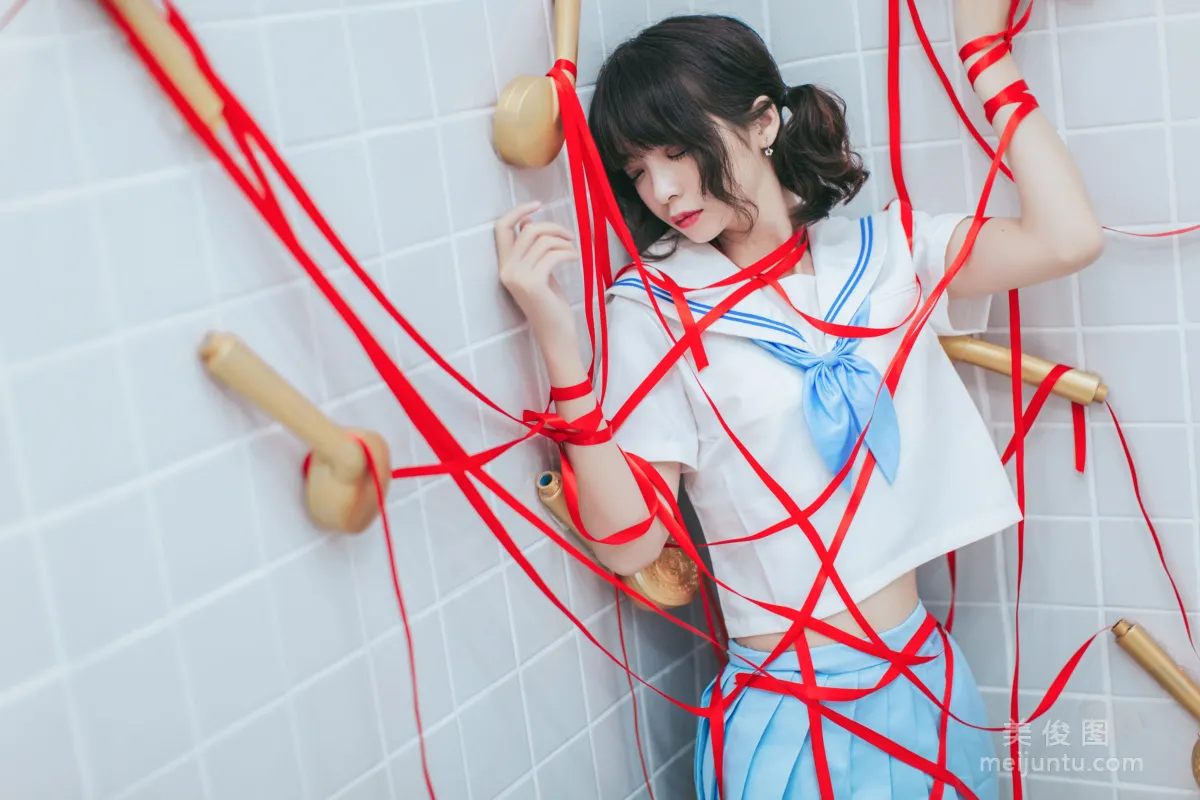 [Cosplay] 疯猫ss - 浴室JK 写真集1