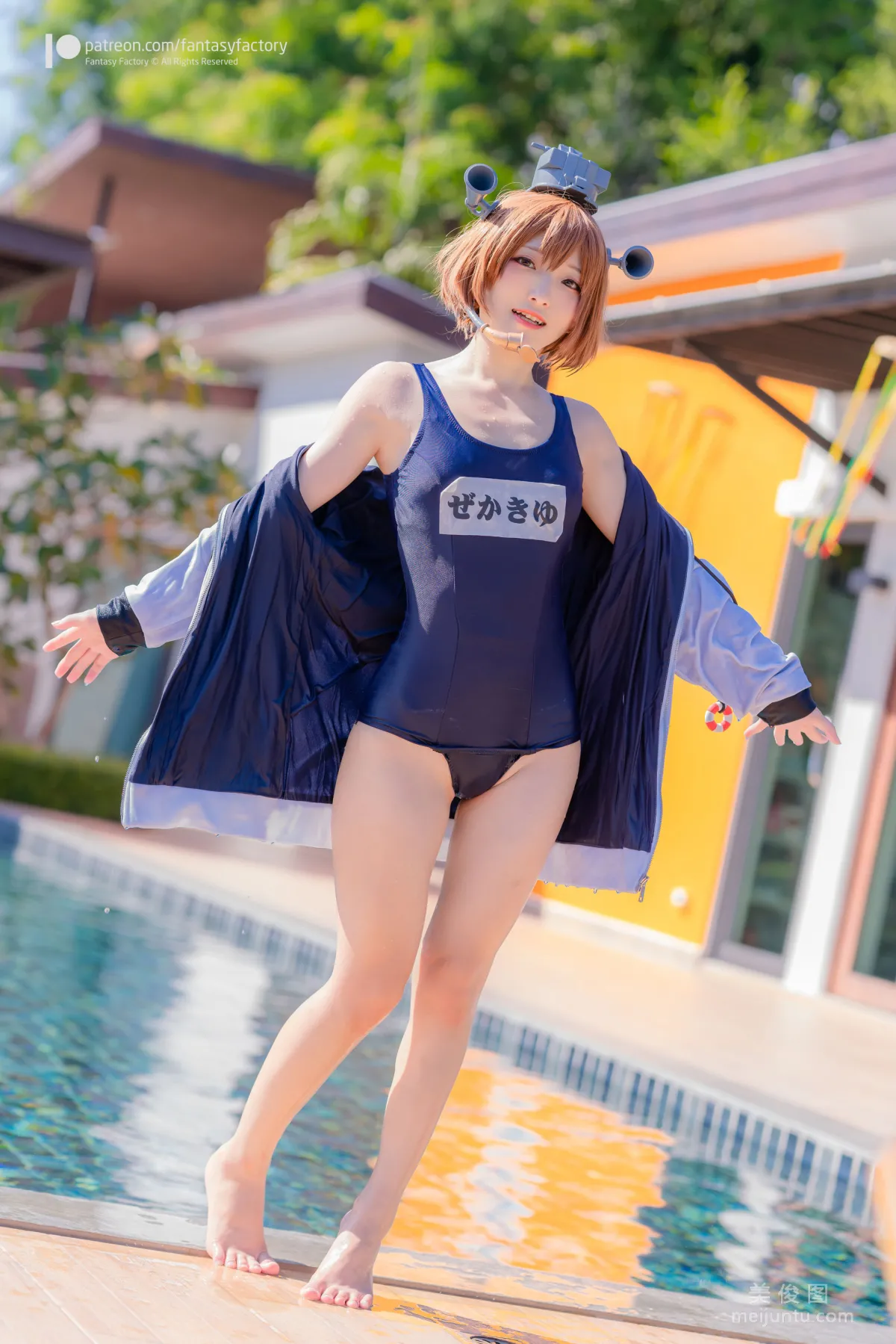 [Cosplay] Xiao Ding, Fantasy Factory - Maid, JK, School Swimsuit photo 41