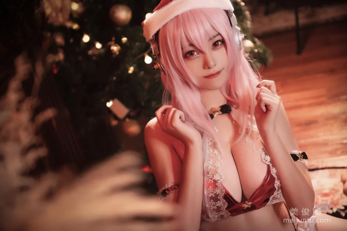 [Cosplay] Mizhi Maoqiu - Christmas Sonico 2 photo 9