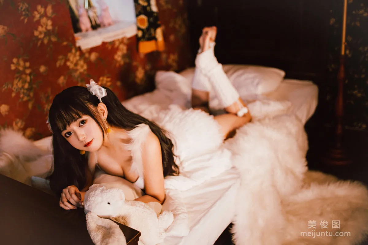 [Cosplay] Big-Eyed Cute Girl Heimaomao OvO, White Twin Tails photo 19