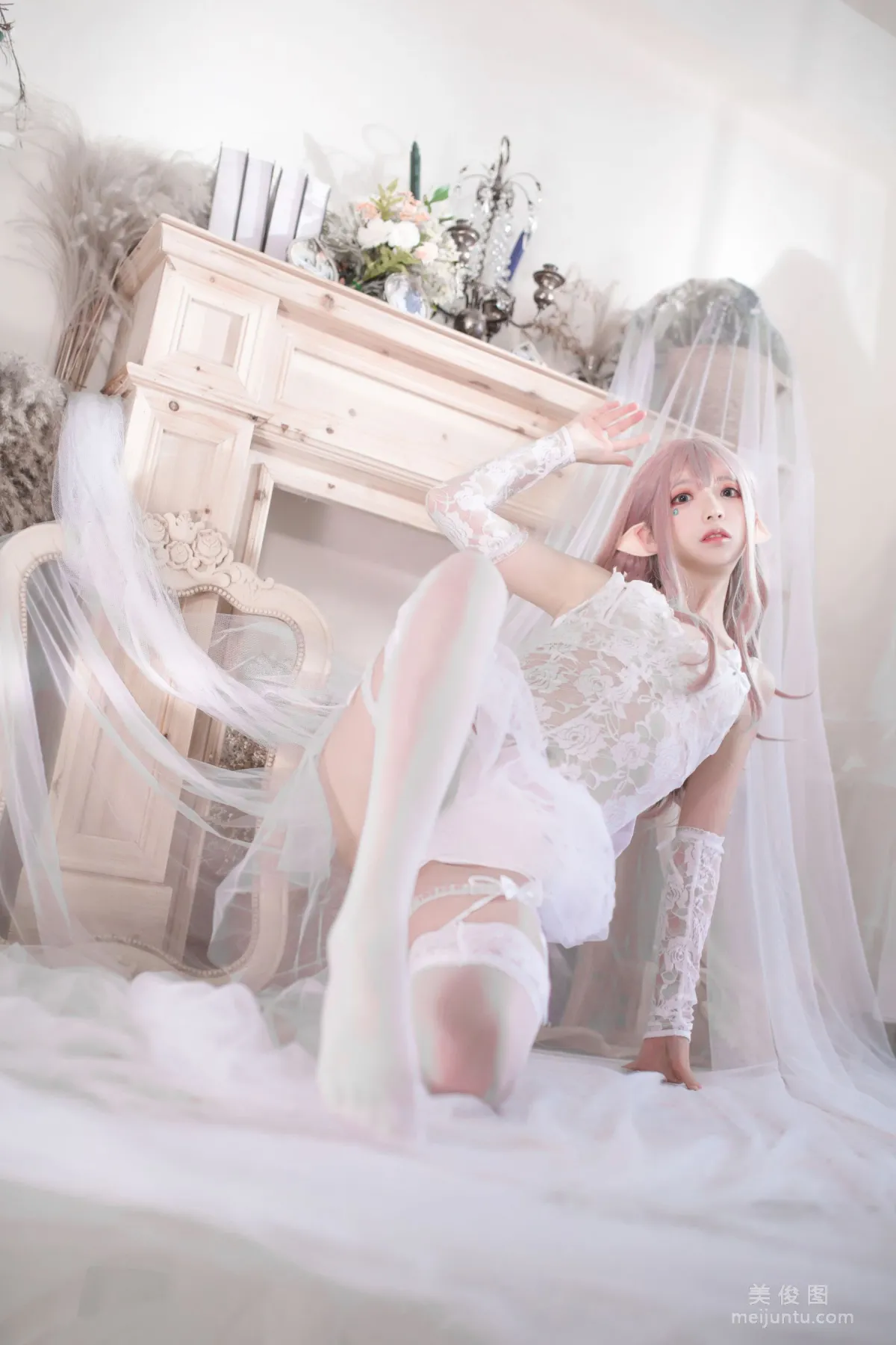 [Cosplay写真] 疯猫ss - 纯白精灵4