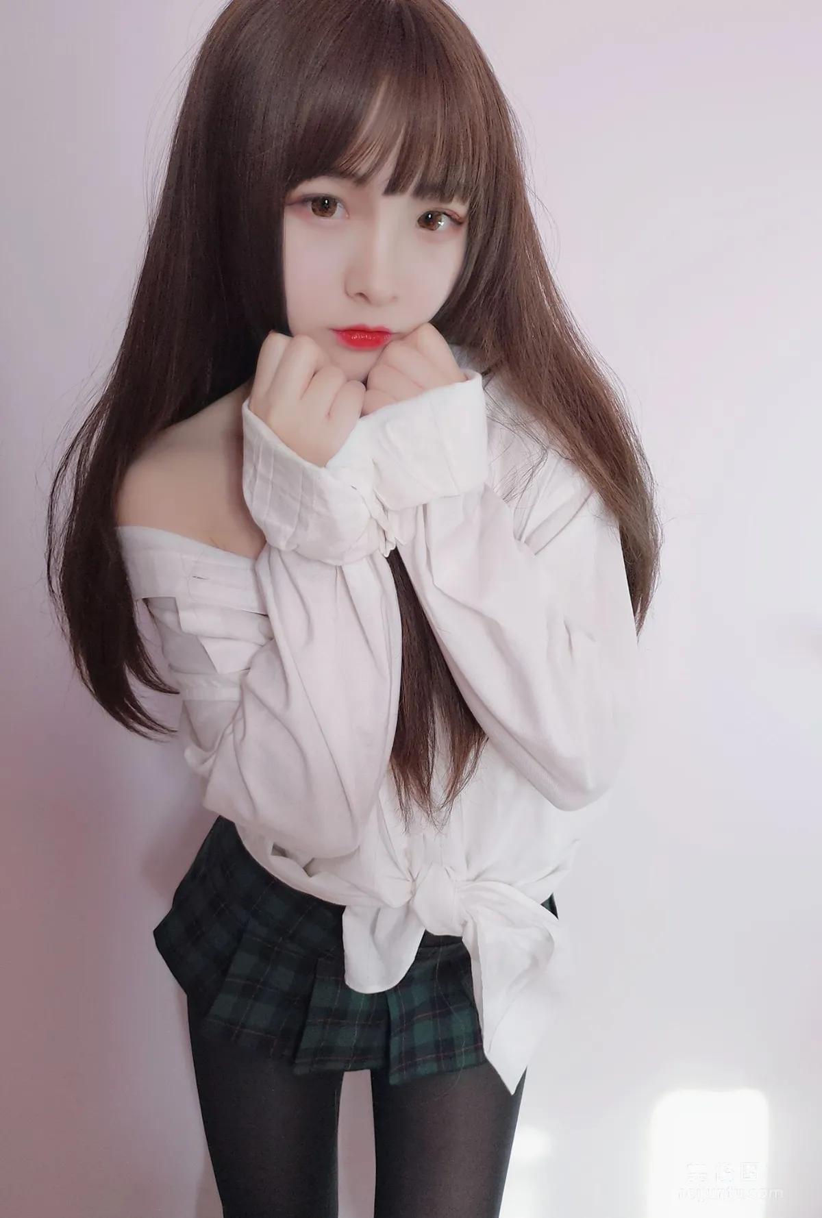 [Cosplay] 2D Beauty Guchuan kagura - Boyfriend Shirt photo 4