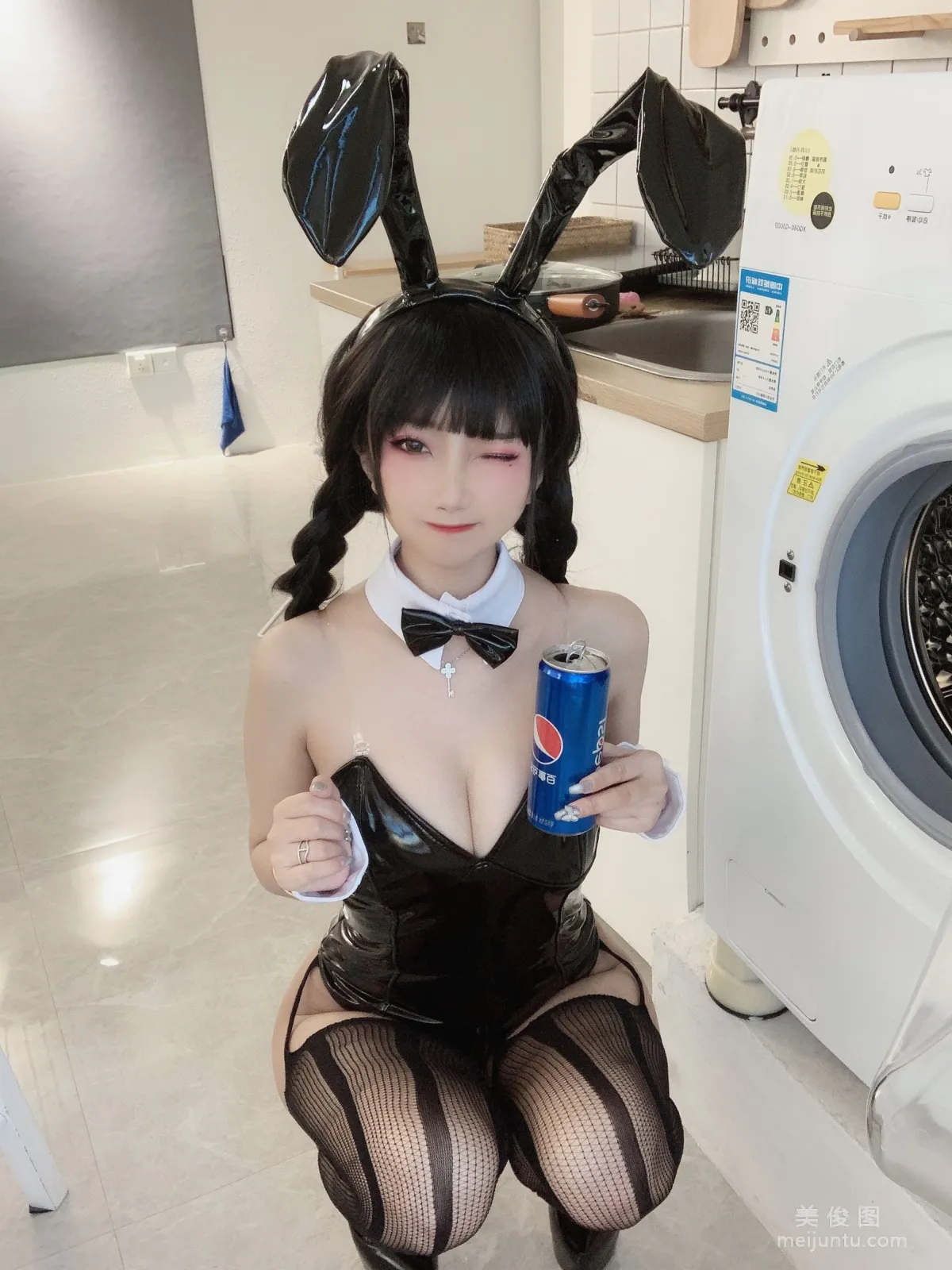 [Cosplay] 鬼畜瑶 - 黑色兔女郎 写真集6