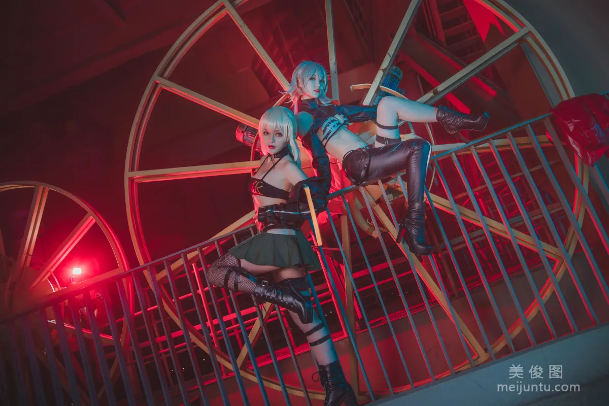 [Cosplay] Tieban Shaogui Wu w - Zhongshan Pier Black Jeanne and Black Saber Duo photo 16