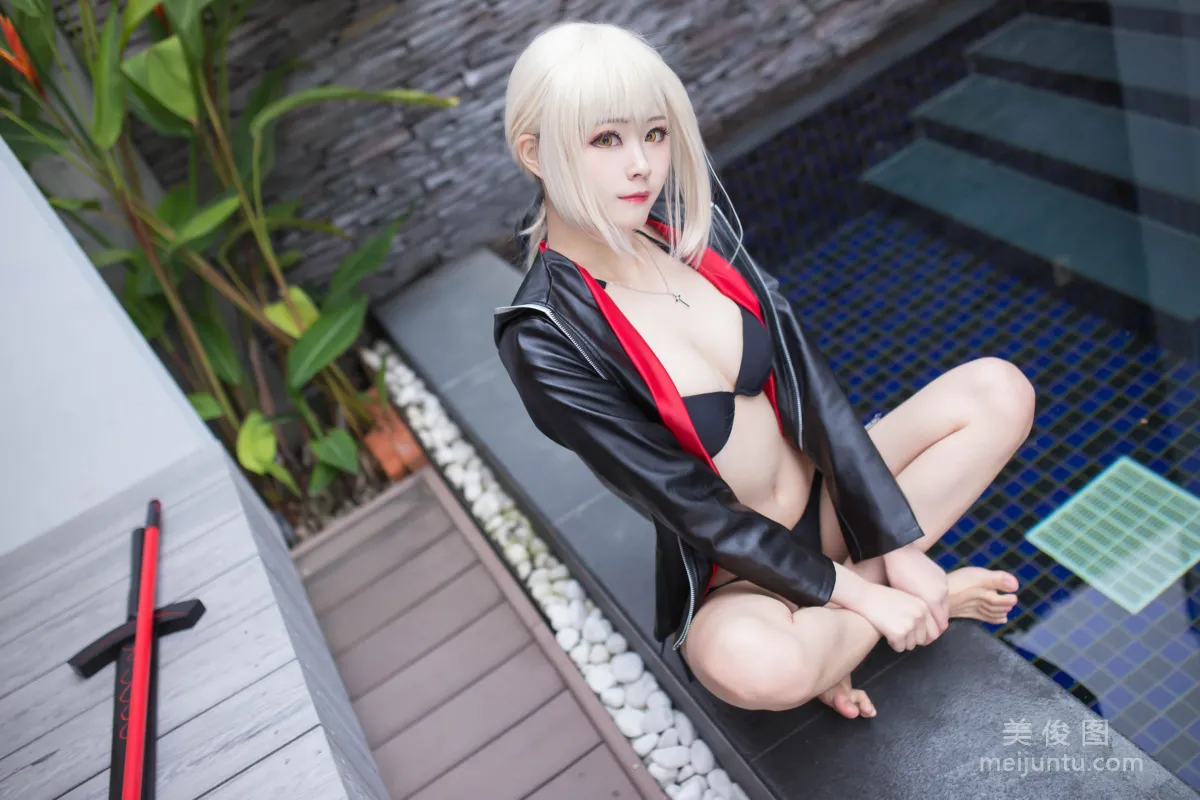 [Cosplay] Xuan KaYa - Black Jeanne Black Alter Lingerie photo 72