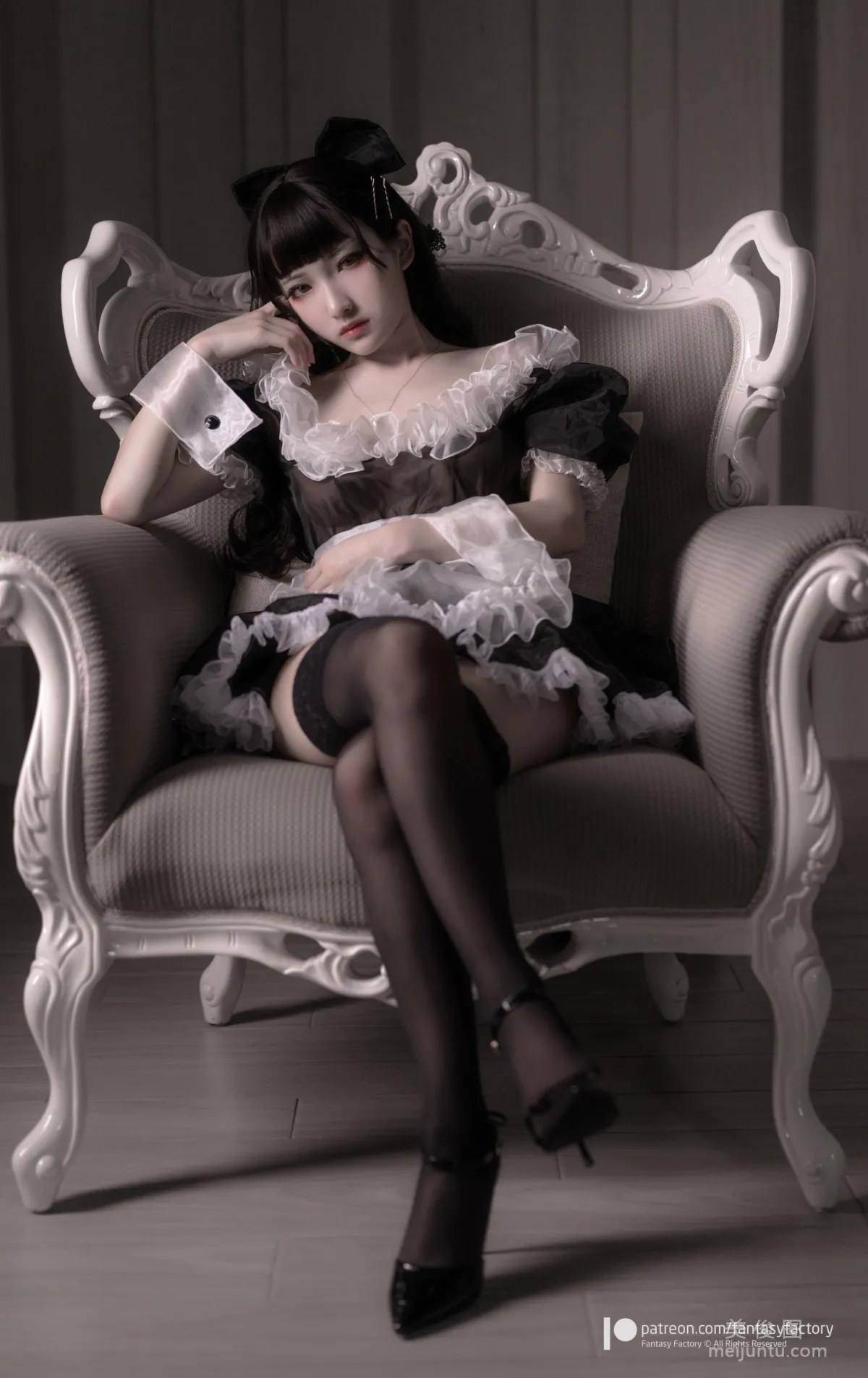 [Cosplay] Xiao Ding, Fantasy Factory - Maid, JK, School Swimsuit photo 117