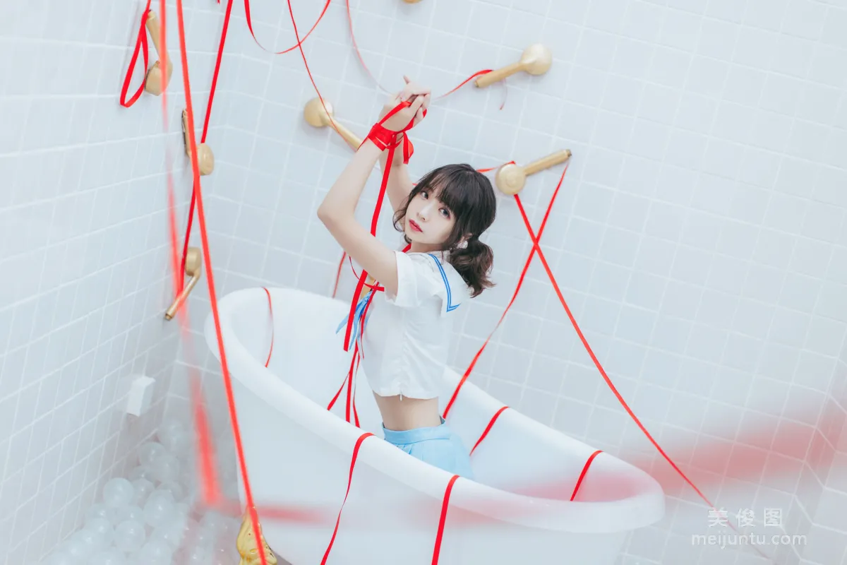 [Cosplay] 疯猫ss - 浴室JK 写真集15