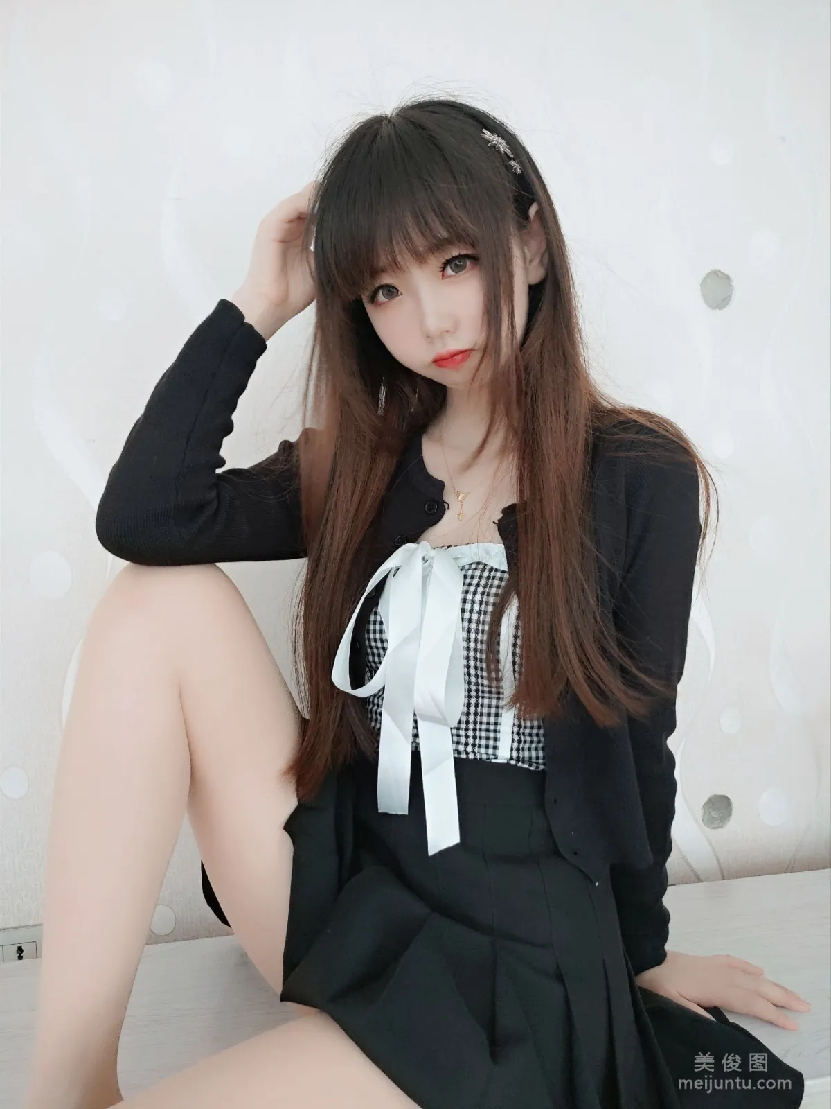 [Cosplay] Cos Girl Xue Qi, Flesh-Colored Stockings Dress photo 34