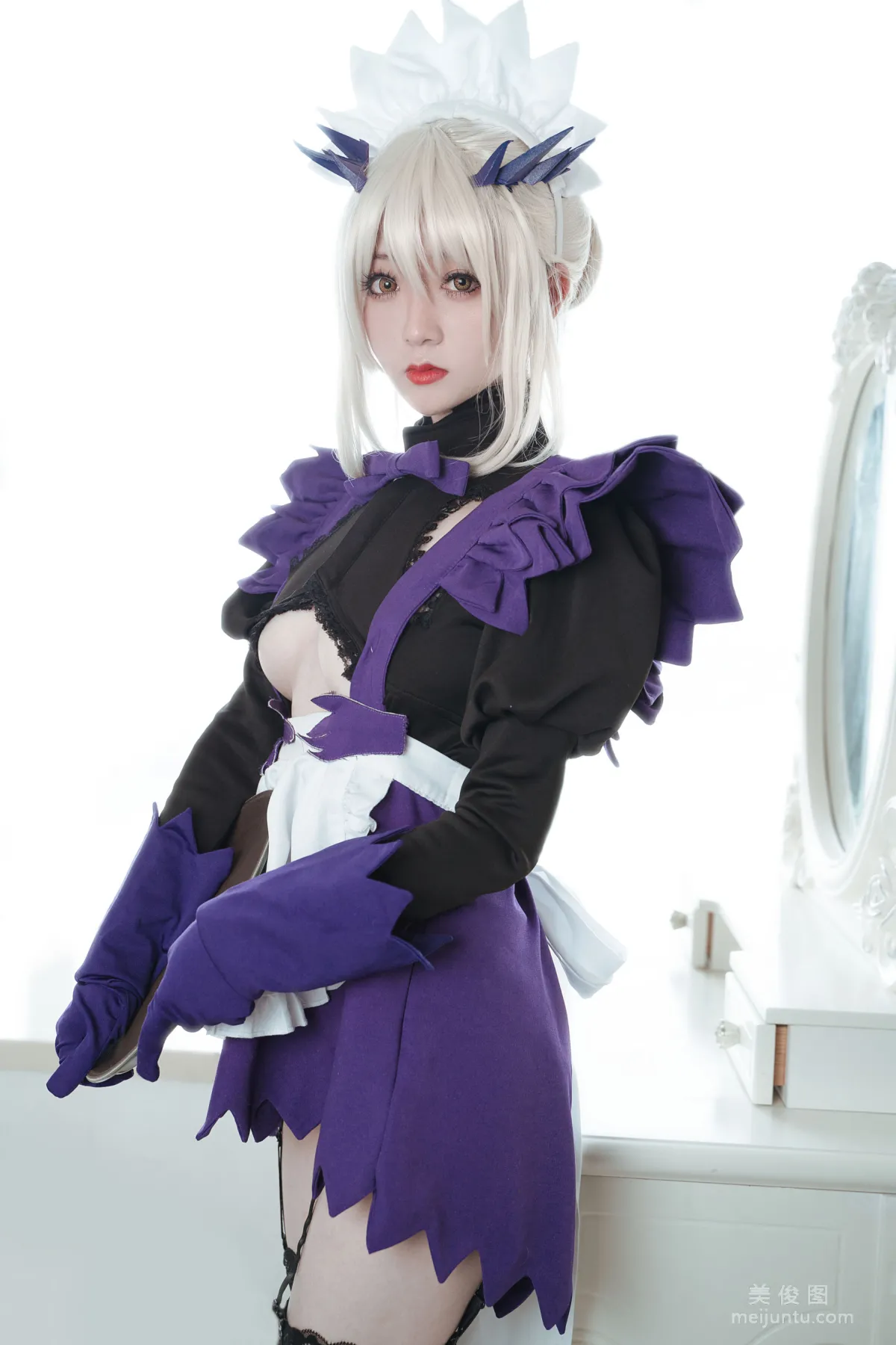 [Cosplay] Weibo Girl Wuzheng Ryou, Jeanne Maid Photo Set photo 2