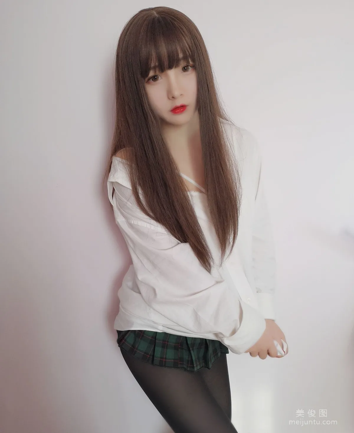 [Cosplay] 2D Beauty Guchuan kagura - Boyfriend Shirt photo 1