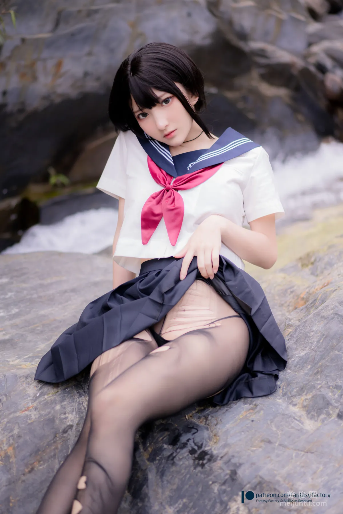 [Cosplay] Xiao Ding, Fantasy Factory - Maid, JK, School Swimsuit photo 68