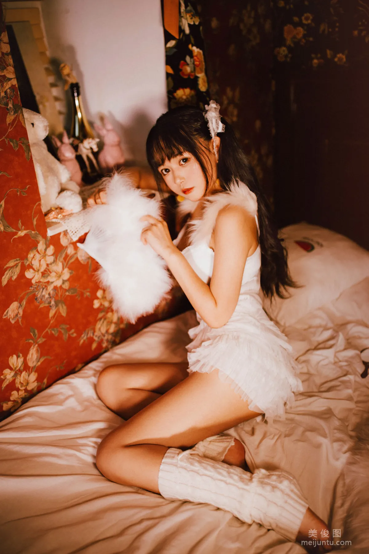 [Cosplay] Big-Eyed Cute Girl Heimaomao OvO, White Twin Tails photo 13
