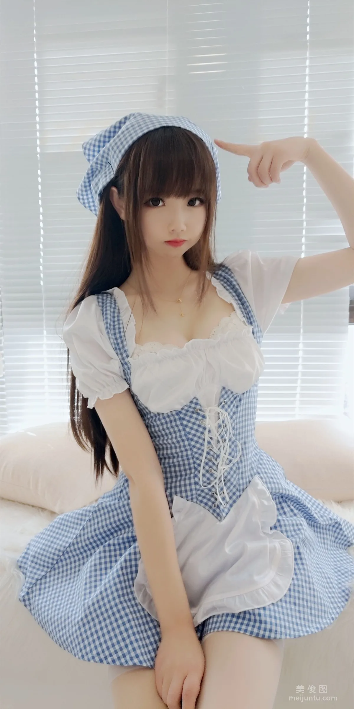 [Cosplay] Cos Girl Xue Qi - Pastoral Maid Photo Set photo 7