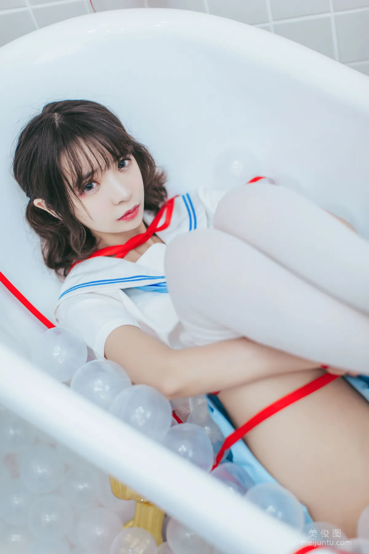 [Cosplay] 疯猫ss - 浴室JK 写真集9