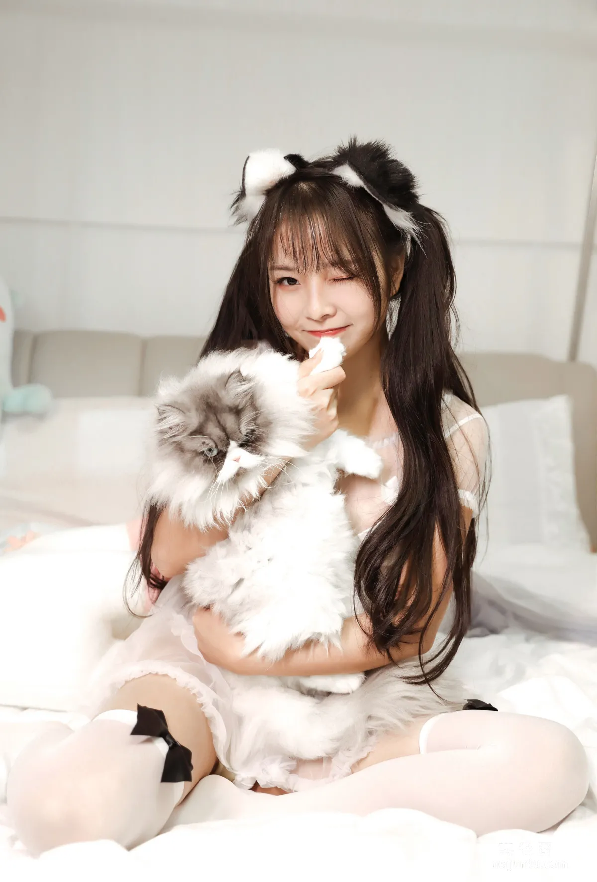[Cosplay] Suyan Yana Yi - White Cat Ear Headwear photo 5