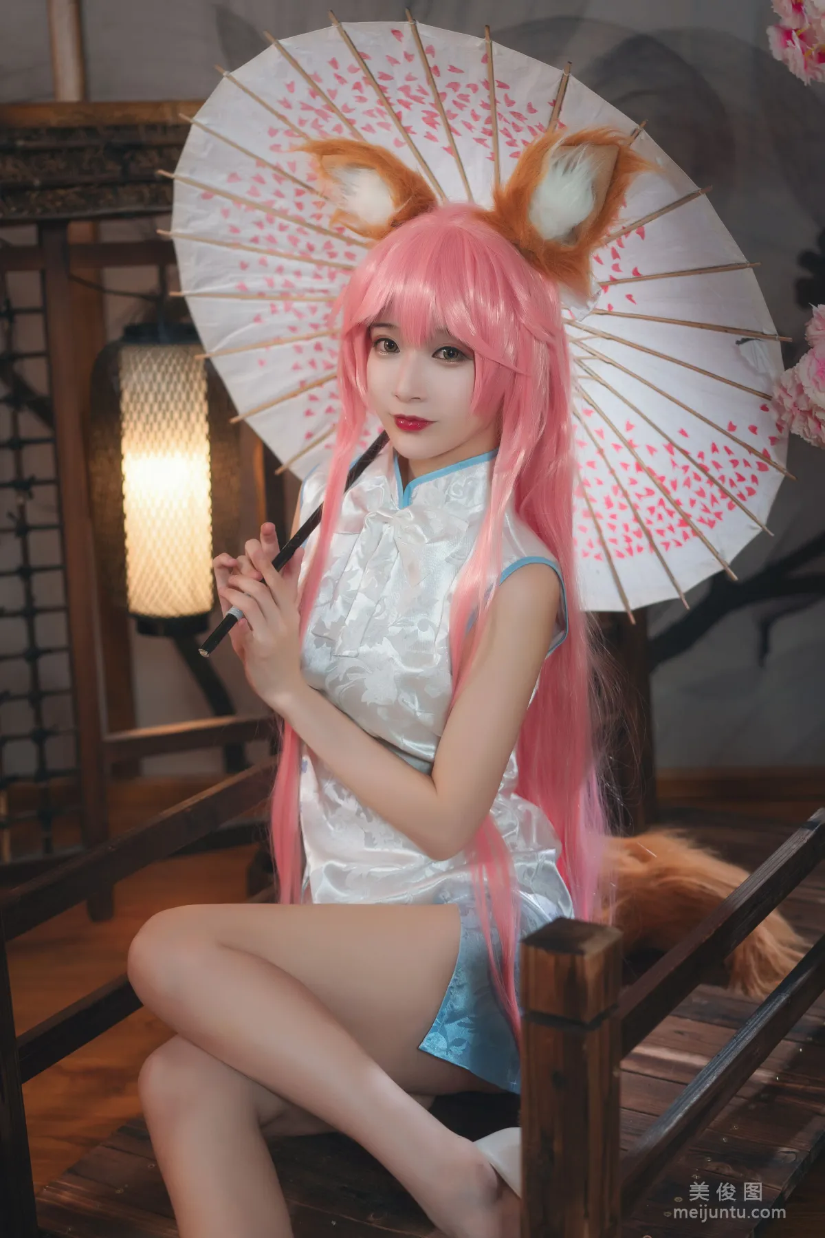 [Cosplay] Anime Blogger w Baihe Ouhuang Zi w - Xiaoyu Qipao Photo Set photo 7
