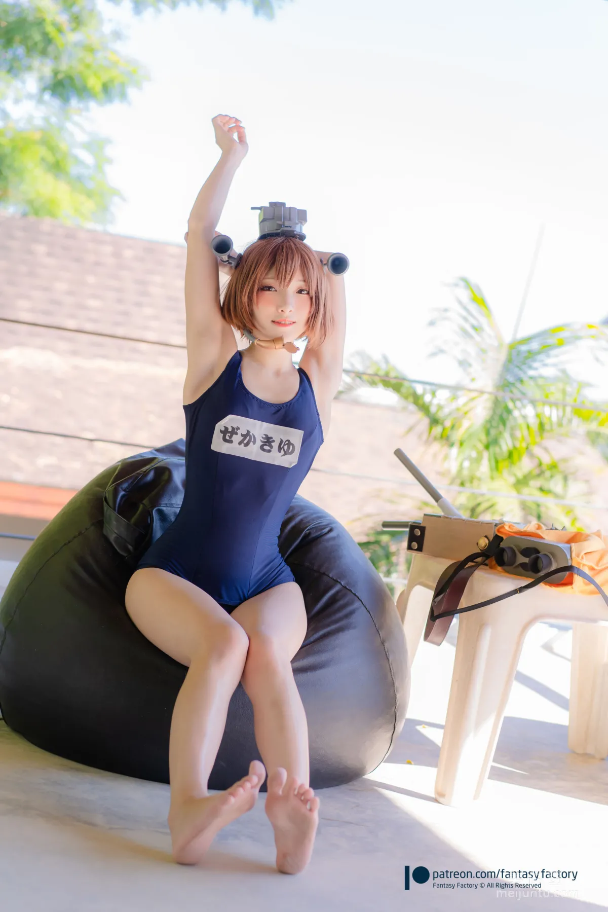 [Cosplay] Xiao Ding, Fantasy Factory - Maid, JK, School Swimsuit photo 49