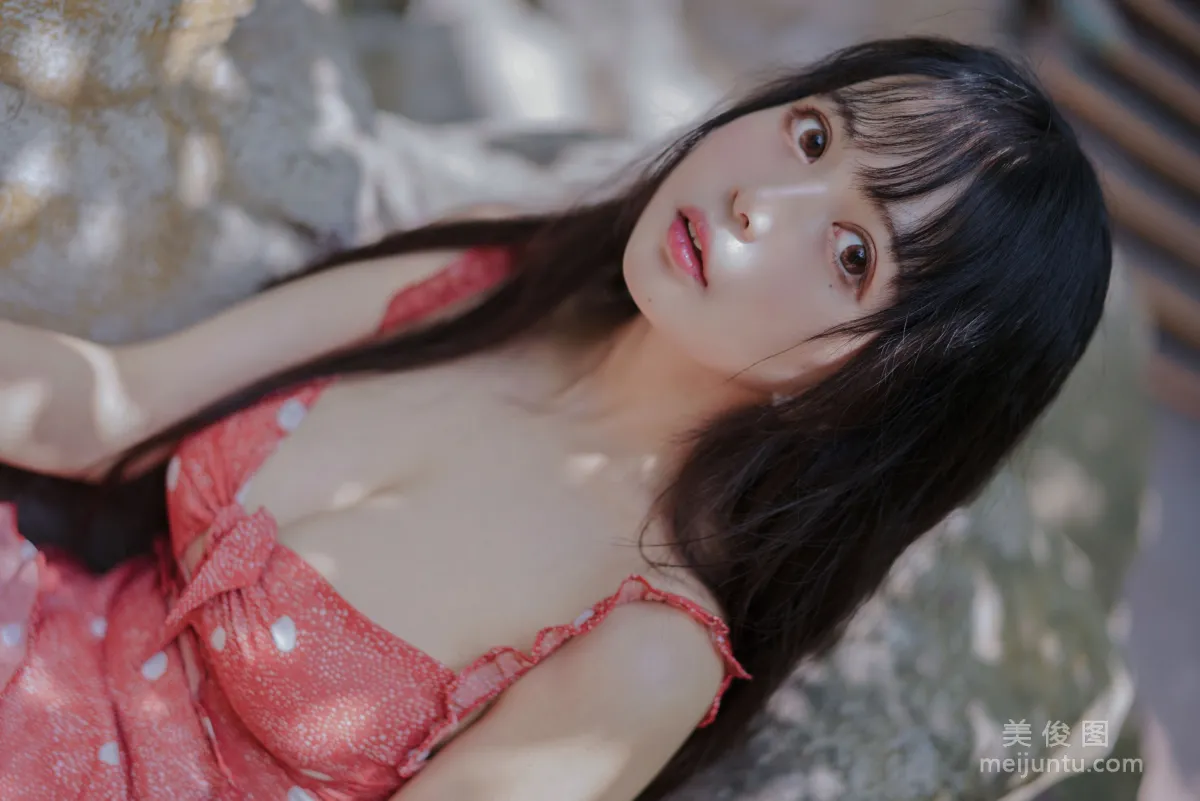 [Cosplay] Big-Eyed Cute Girl Heimaomao OvO - Strawberry photo 28