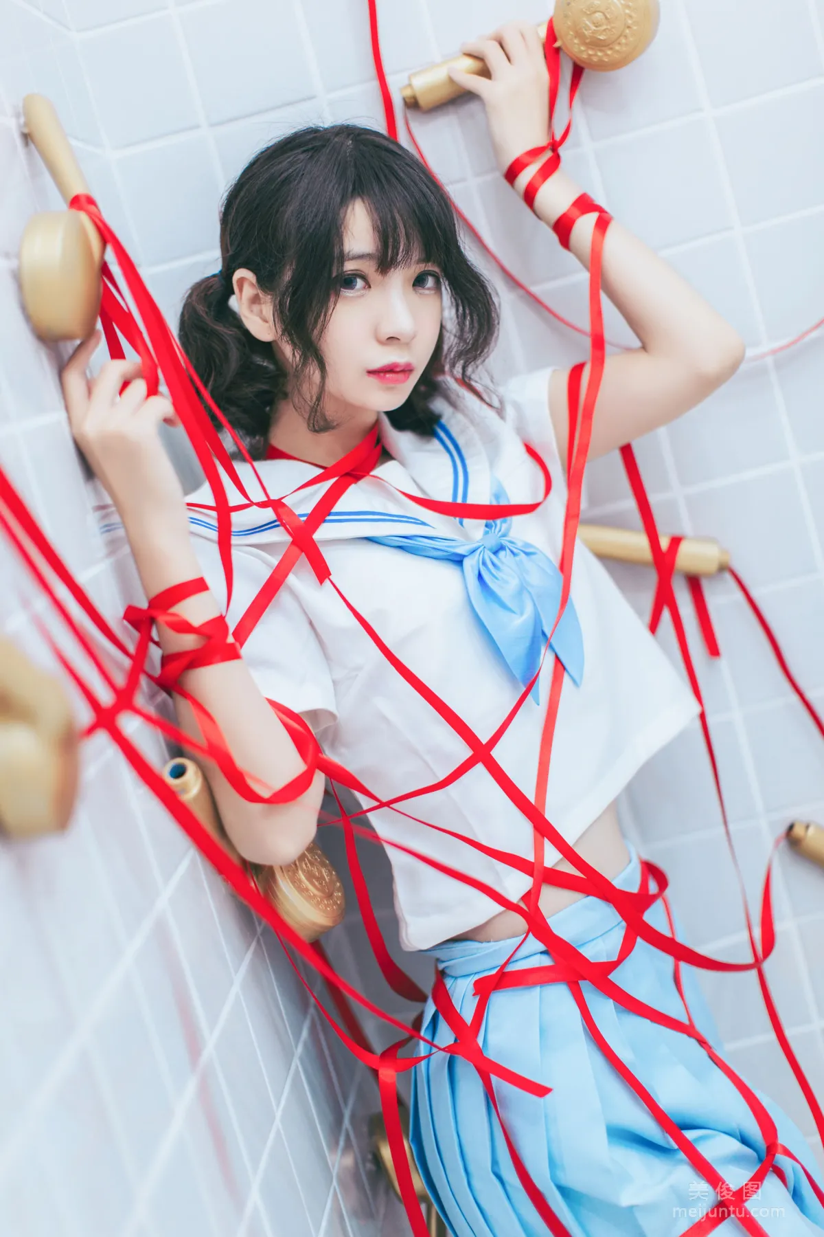 [Cosplay] 疯猫ss - 浴室JK 写真集2