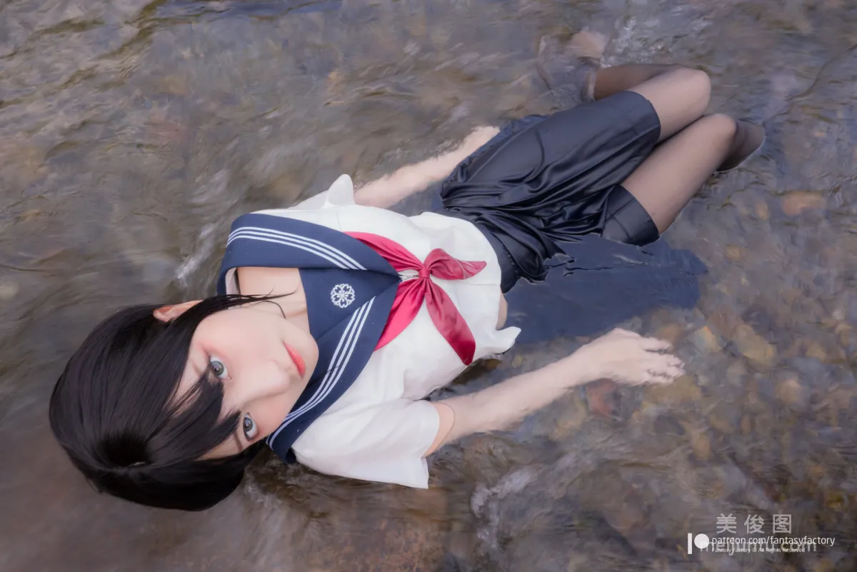 [Cosplay] Xiao Ding, Fantasy Factory - Maid, JK, School Swimsuit photo 62