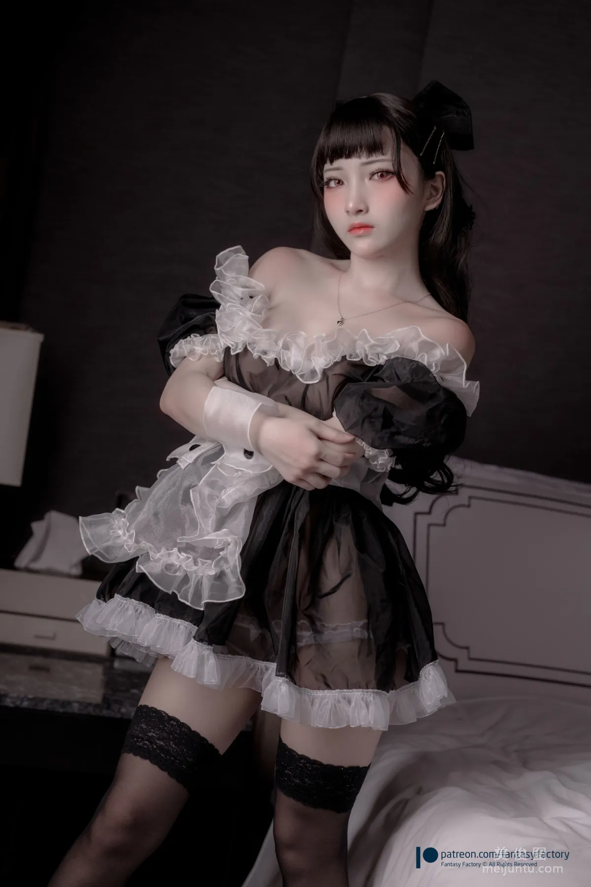 [Cosplay] Xiao Ding, Fantasy Factory - Maid, JK, School Swimsuit photo 126