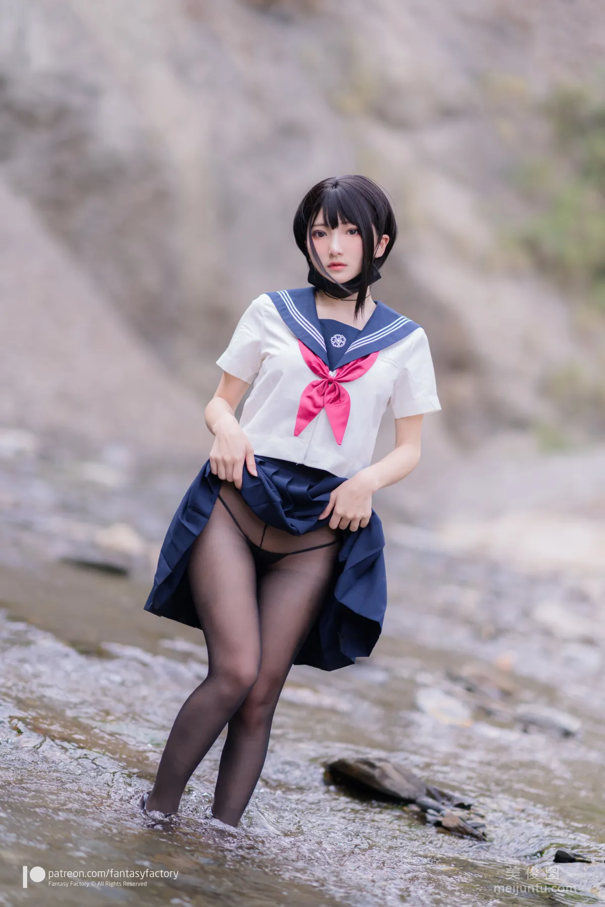 [Cosplay] Xiao Ding, Fantasy Factory - Maid, JK, School Swimsuit photo 52